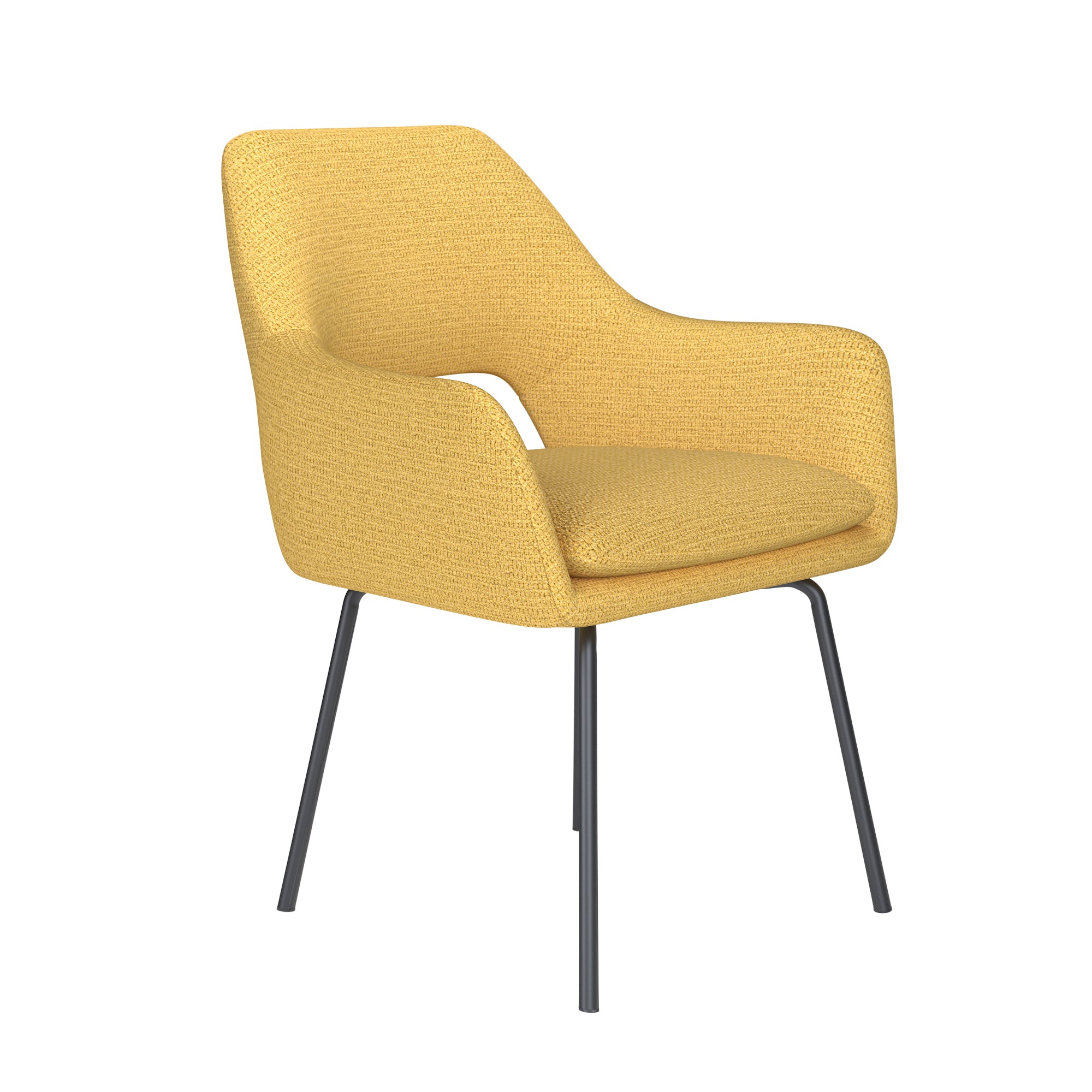 MOS Chair yellow with black base