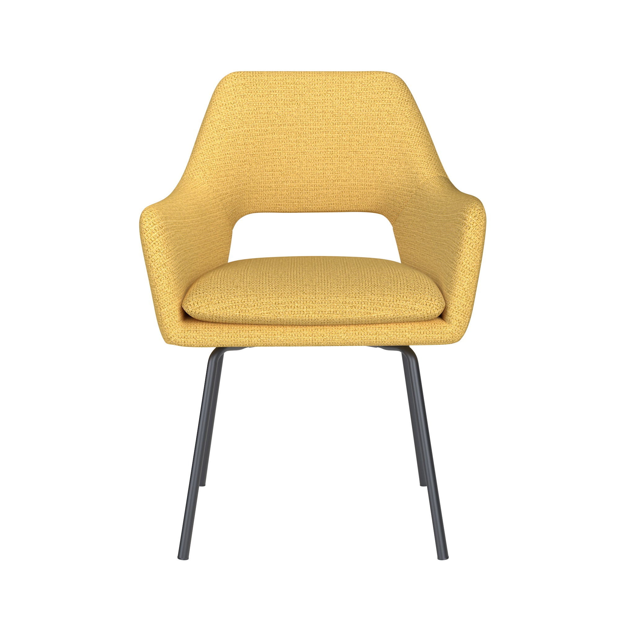 MOS Chair yellow with black base