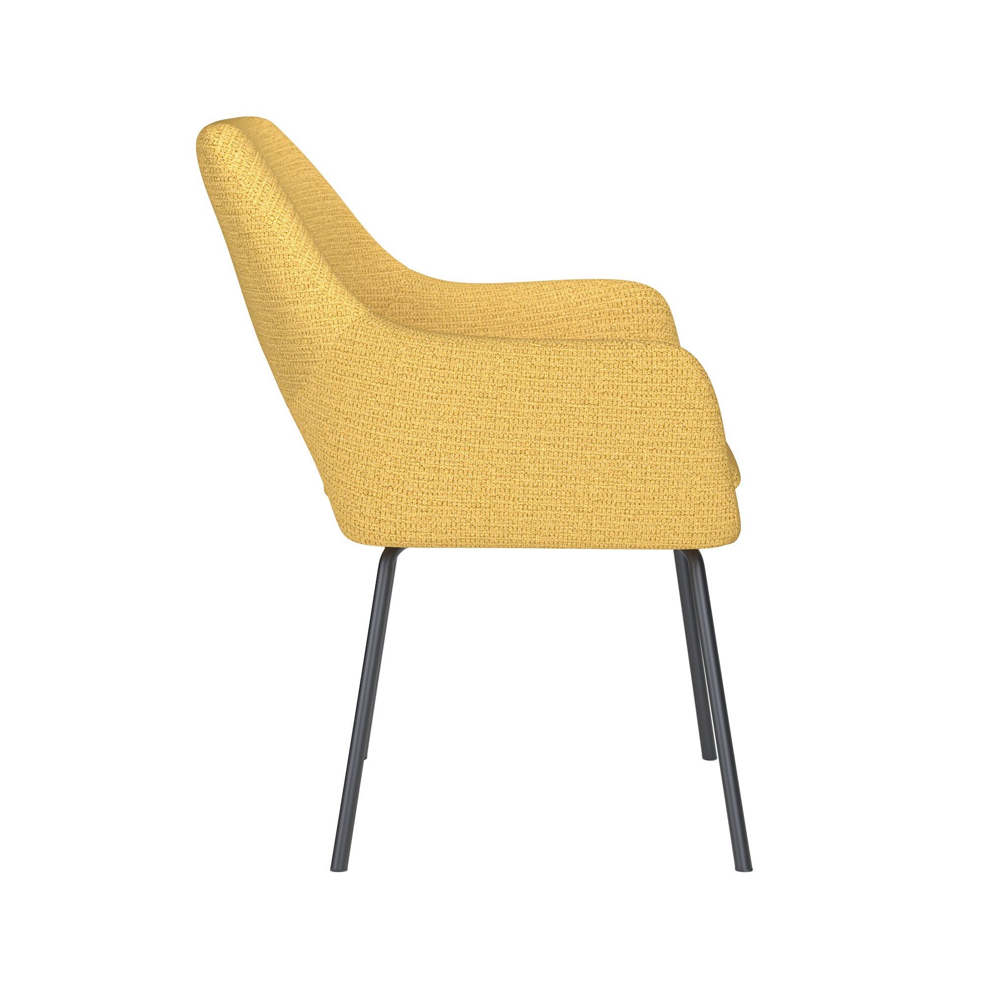 MOS Chair yellow with black base