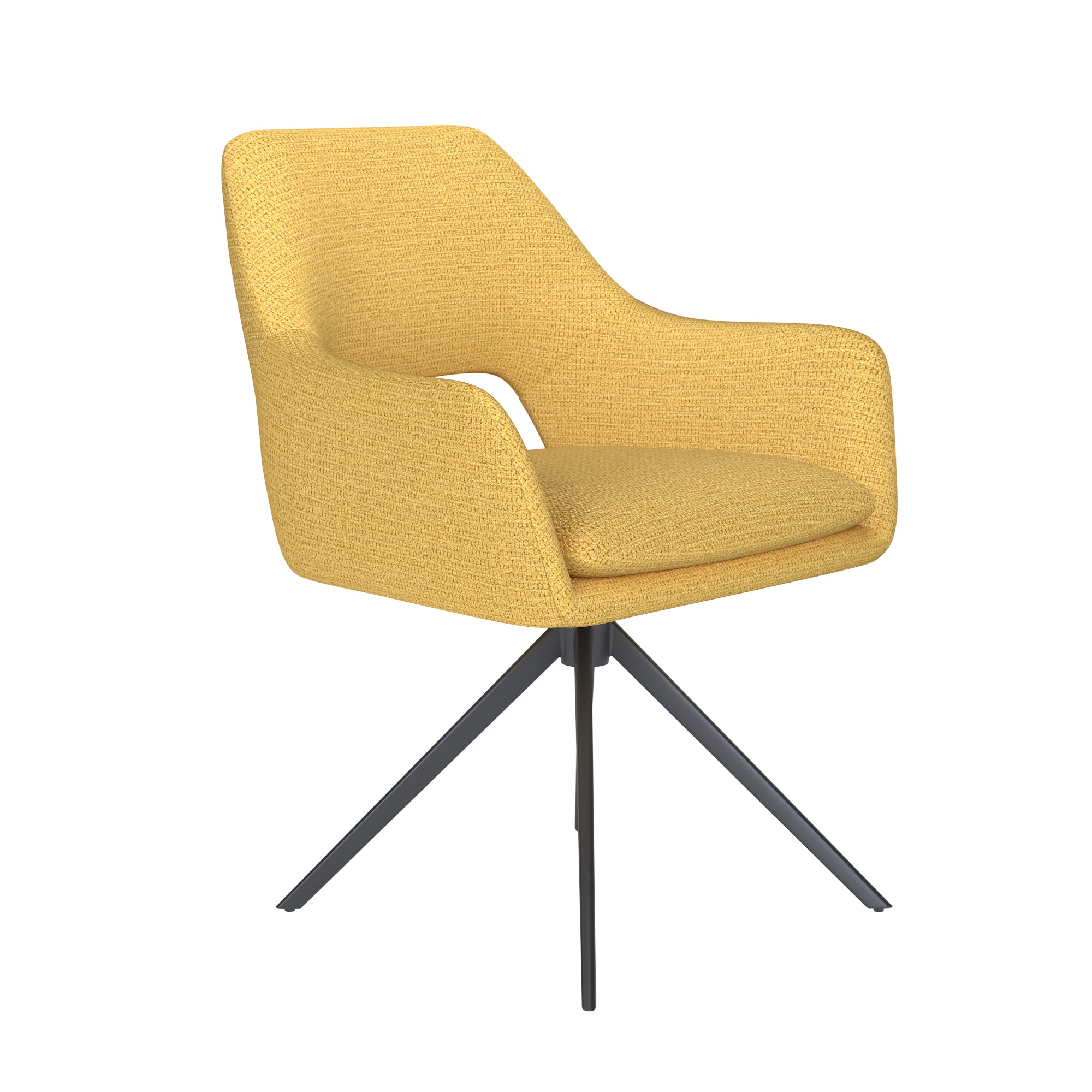 MOS Chair yellow with black base