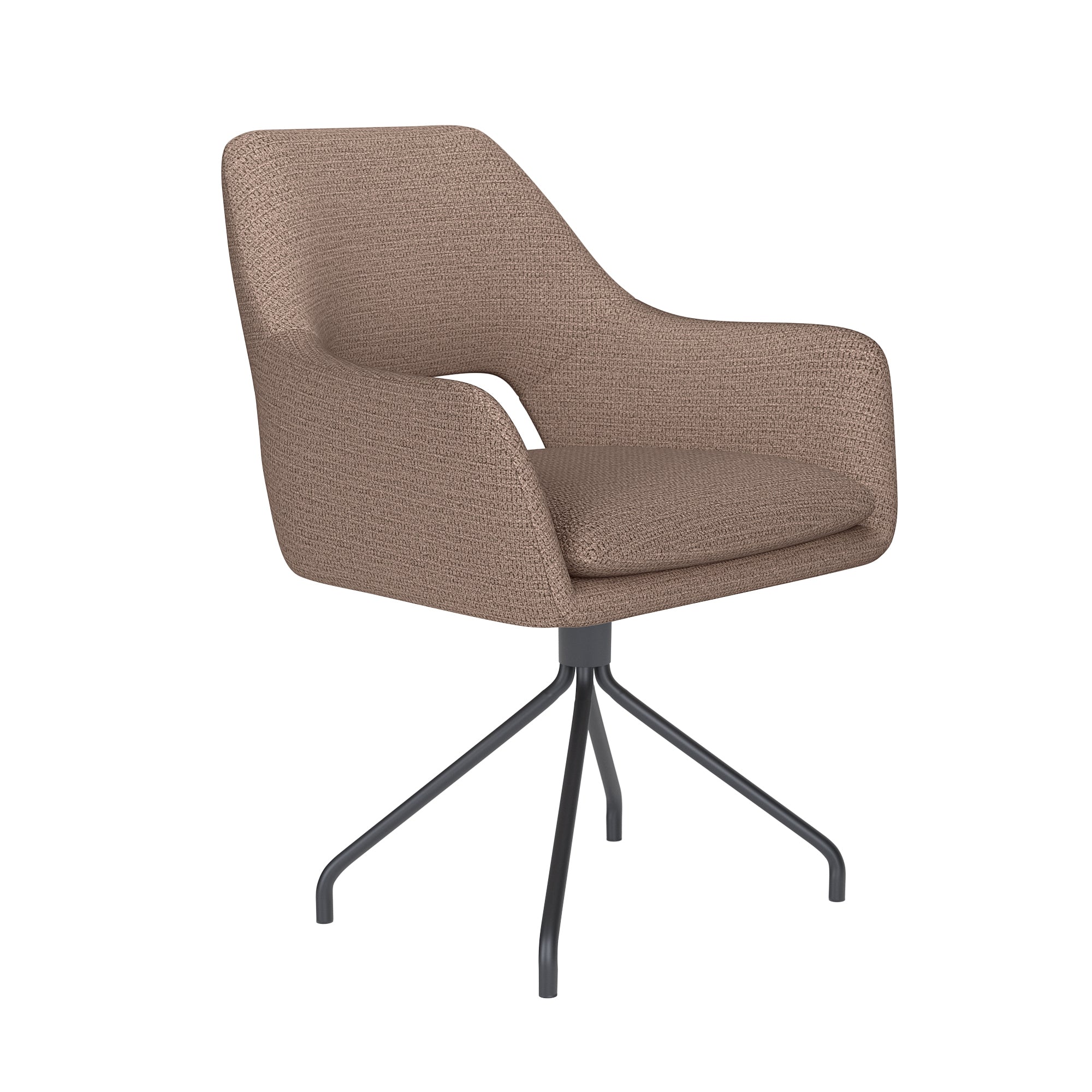 MOS taupe chair with black base