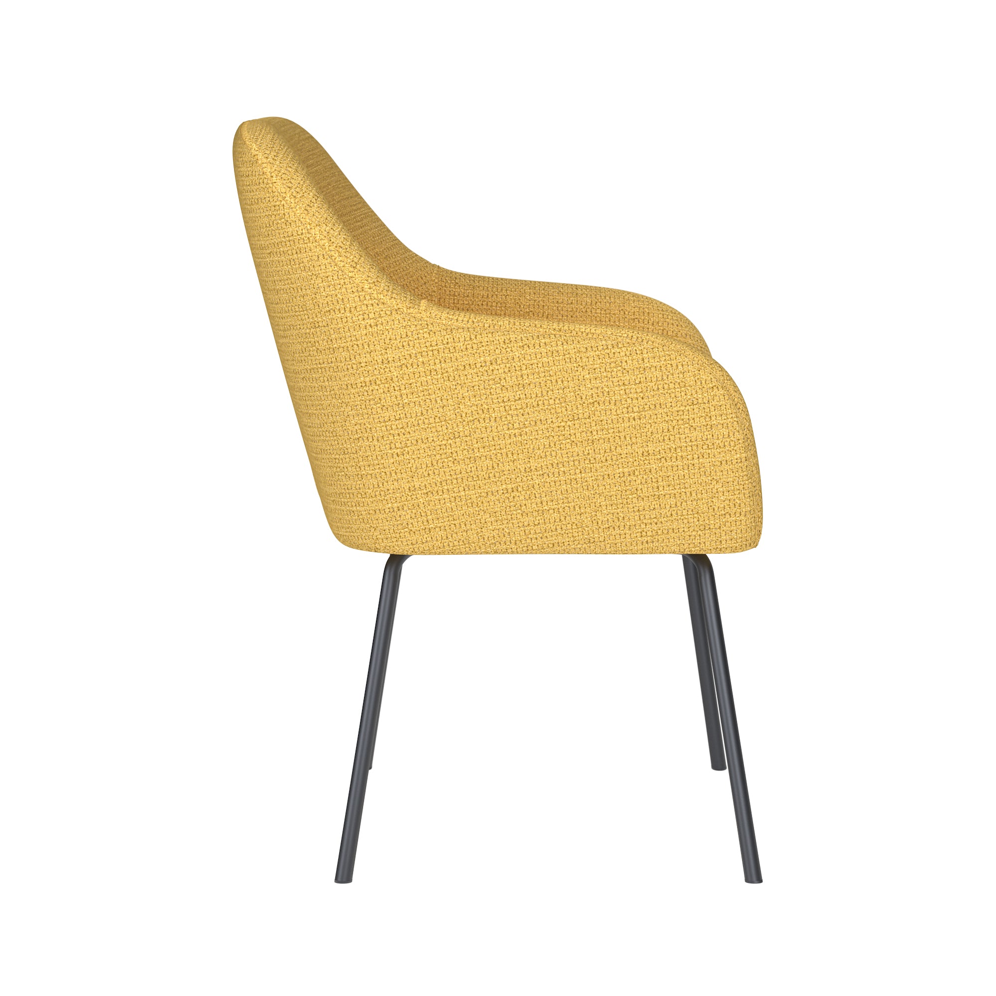 OTIS chair yellow with black base