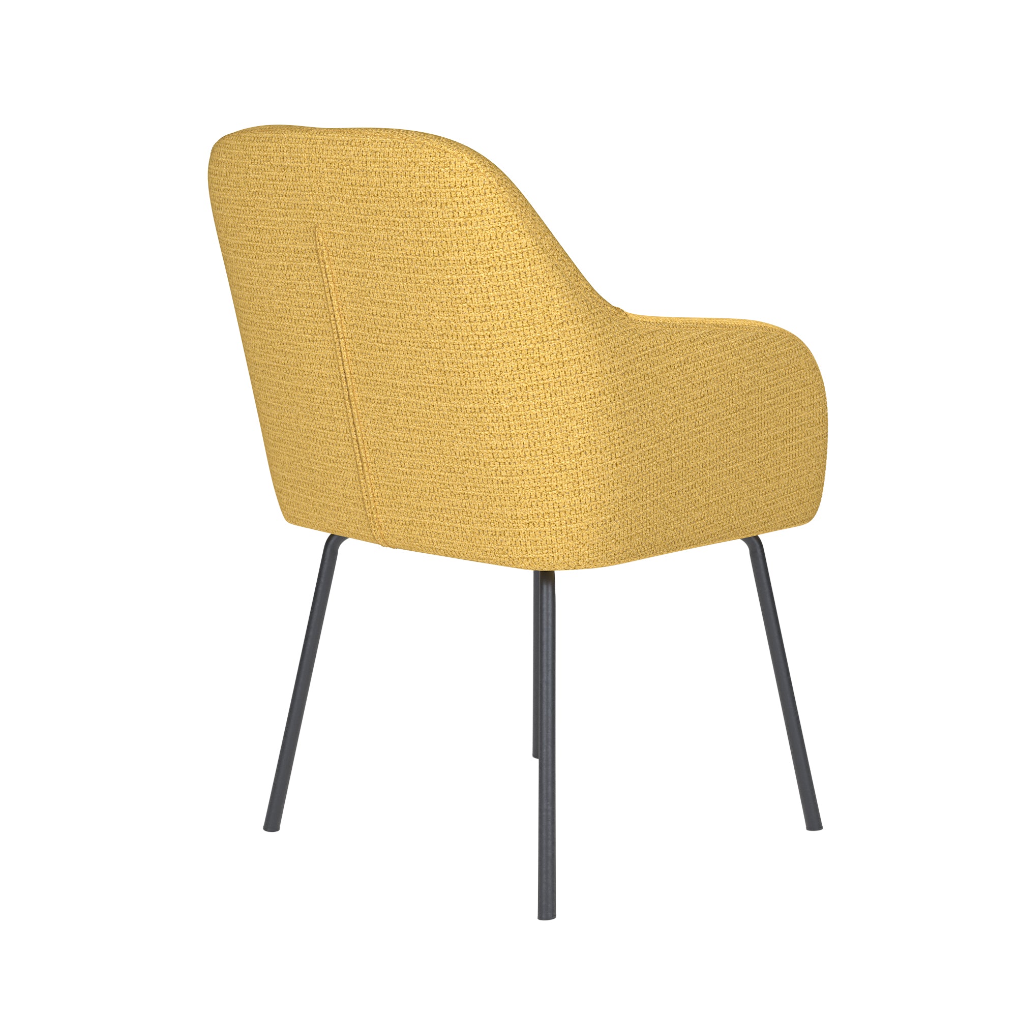 OTIS chair yellow with black base
