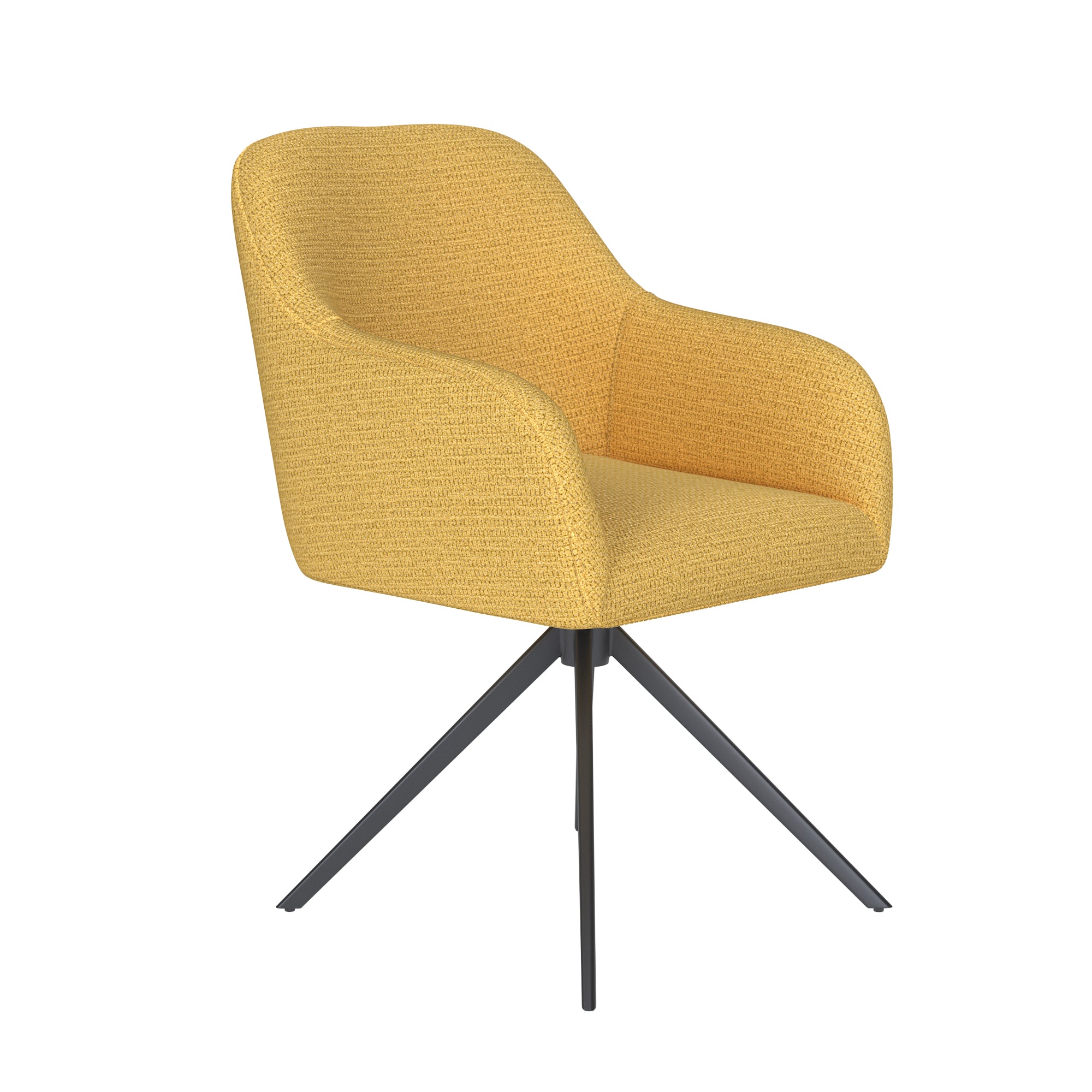 OTIS chair yellow with black base