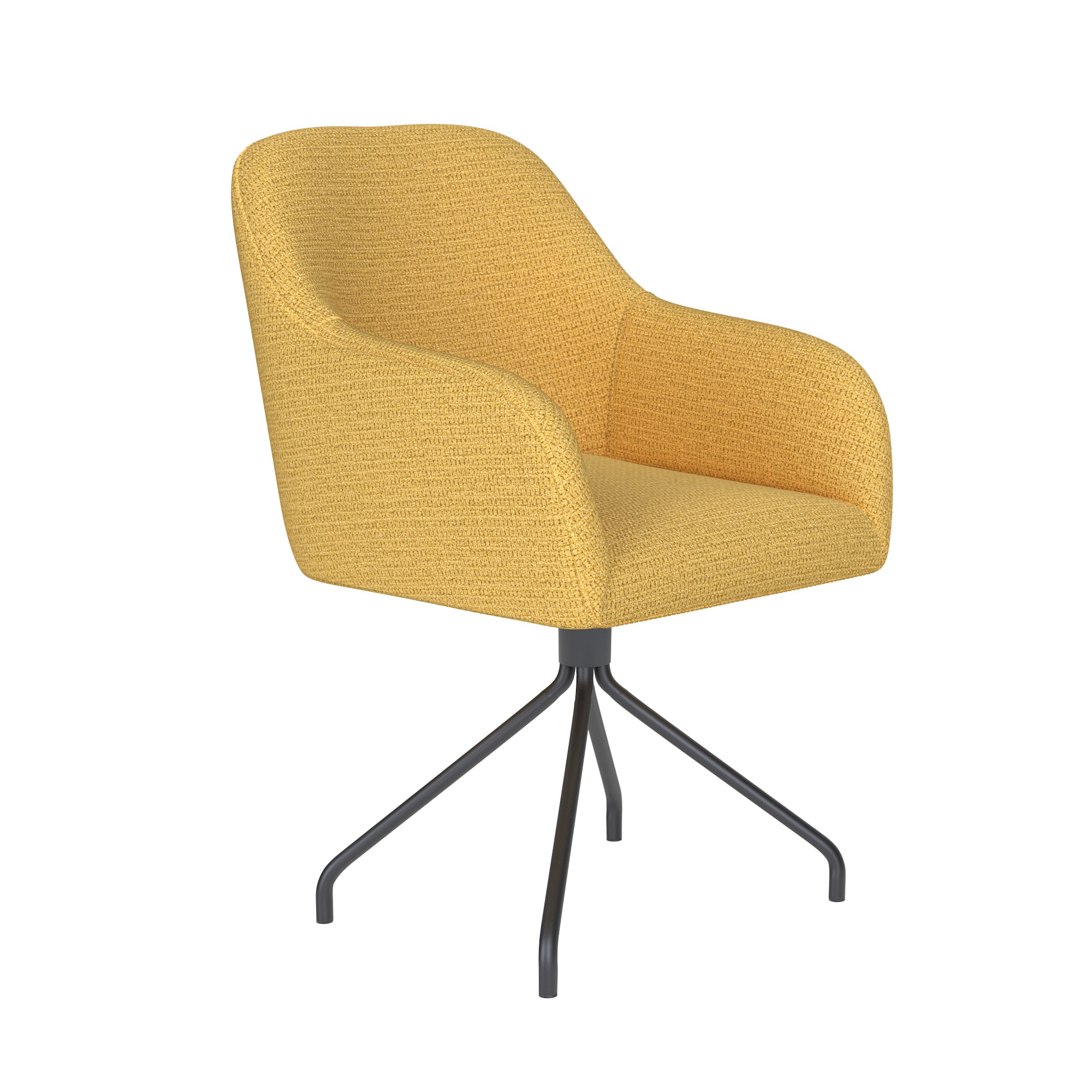 OTIS chair yellow with black base
