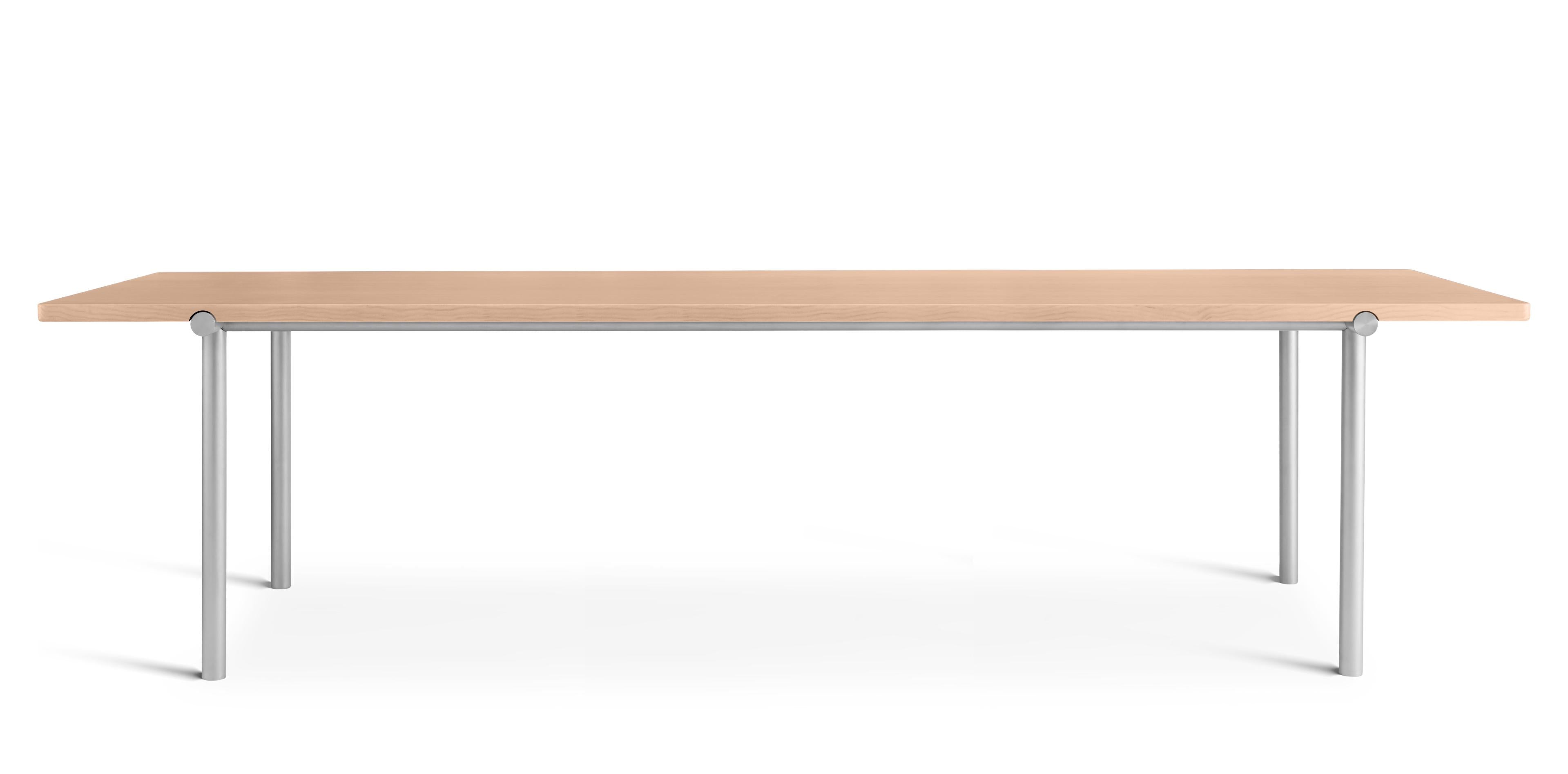 TUBBY TUBE brown table with aluminum base [Klaudia] [main photos!]