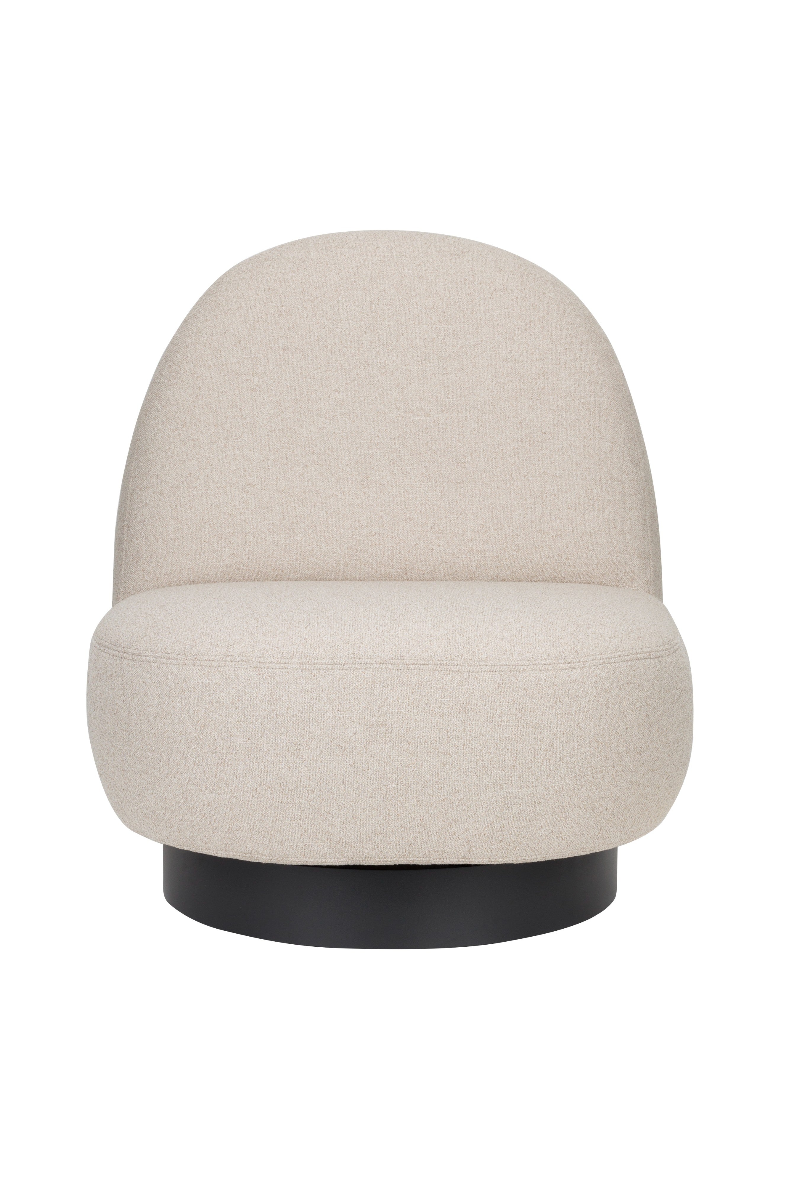 Sessel EDEN cappuccino mit schwarzem Gestell