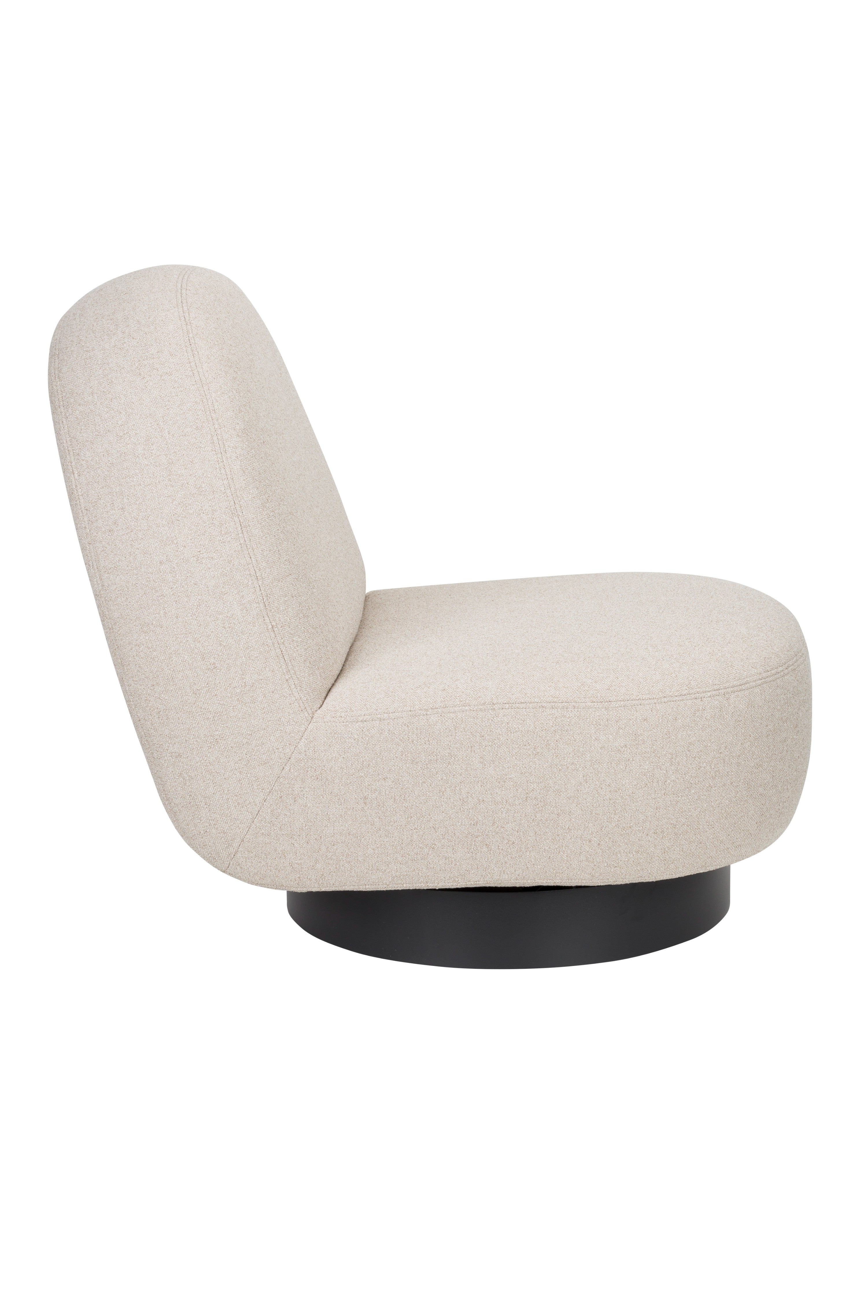 Sessel EDEN cappuccino mit schwarzem Gestell