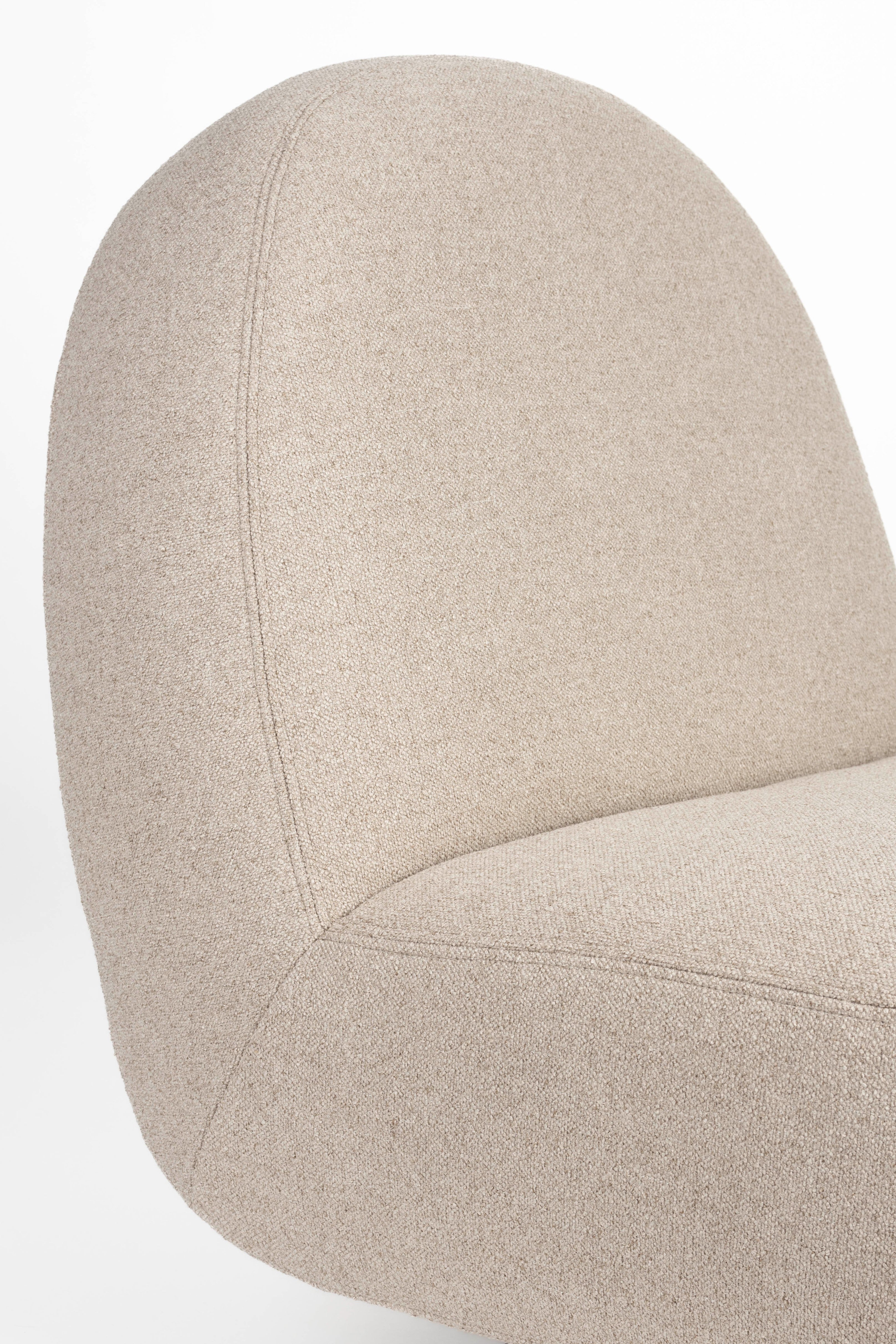 Sessel EDEN cappuccino mit schwarzem Gestell