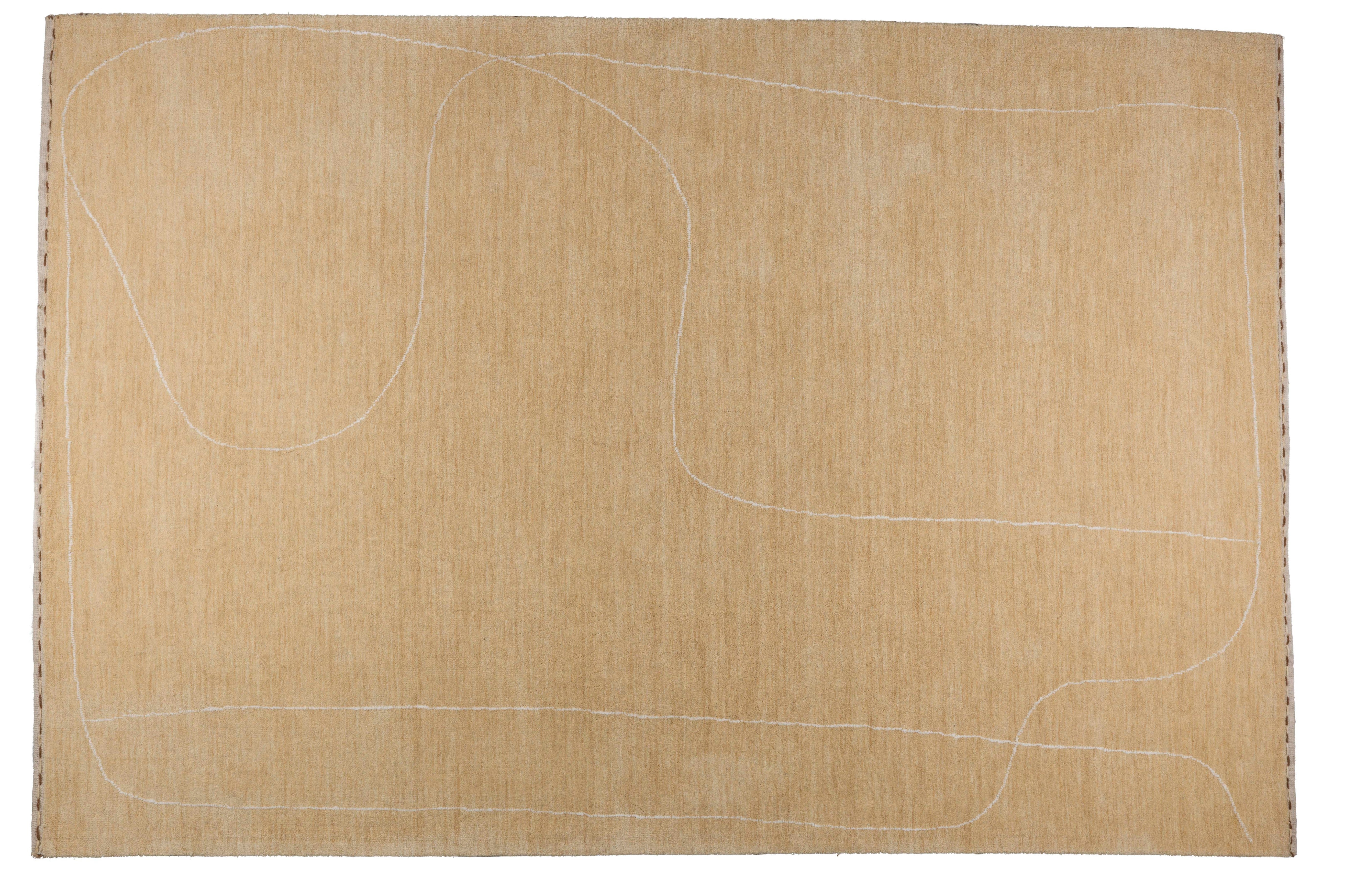 Beiger DOODLE Teppich
