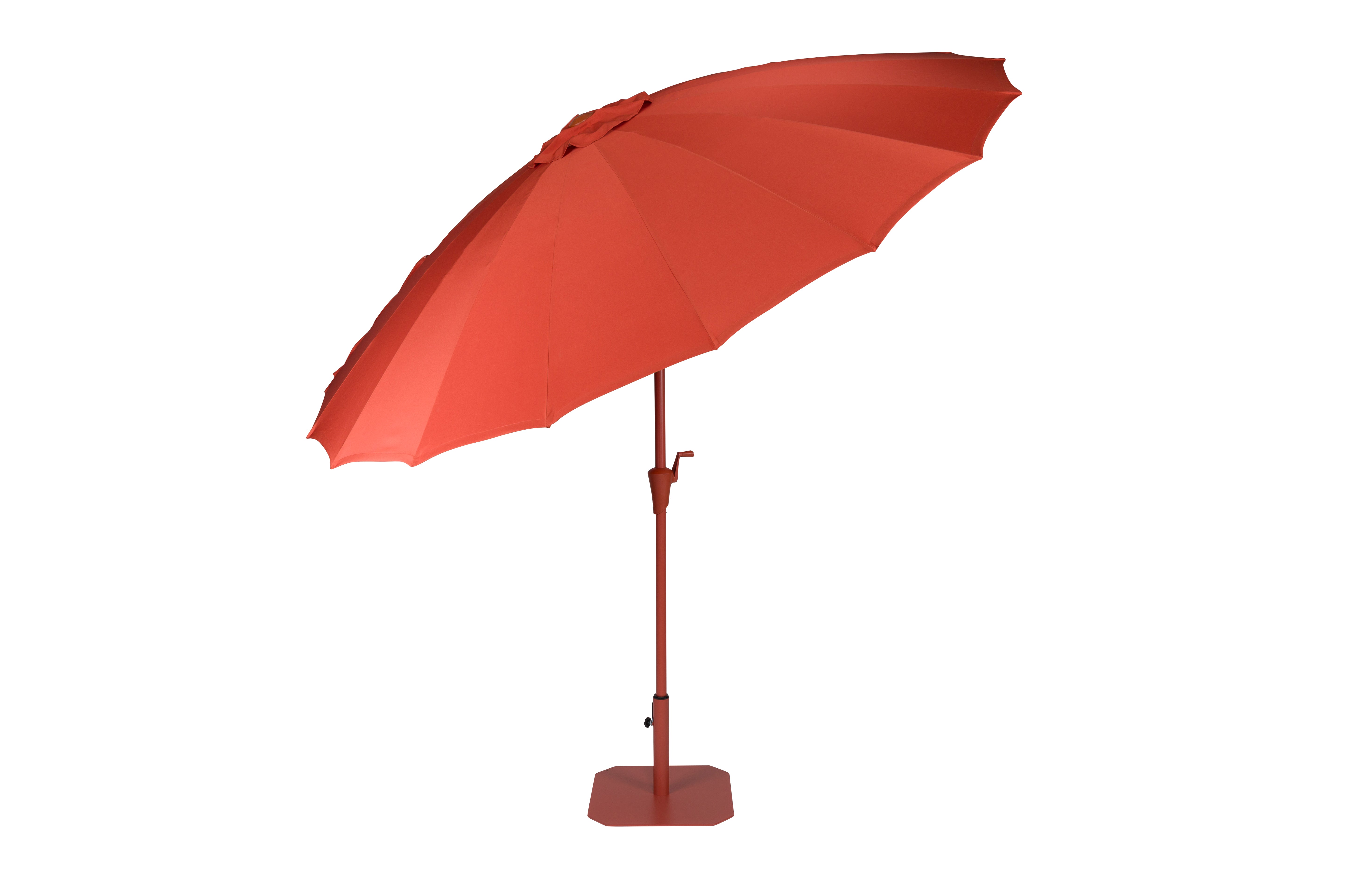 Sonnenschirm mit Fuß SUNSHINE rot