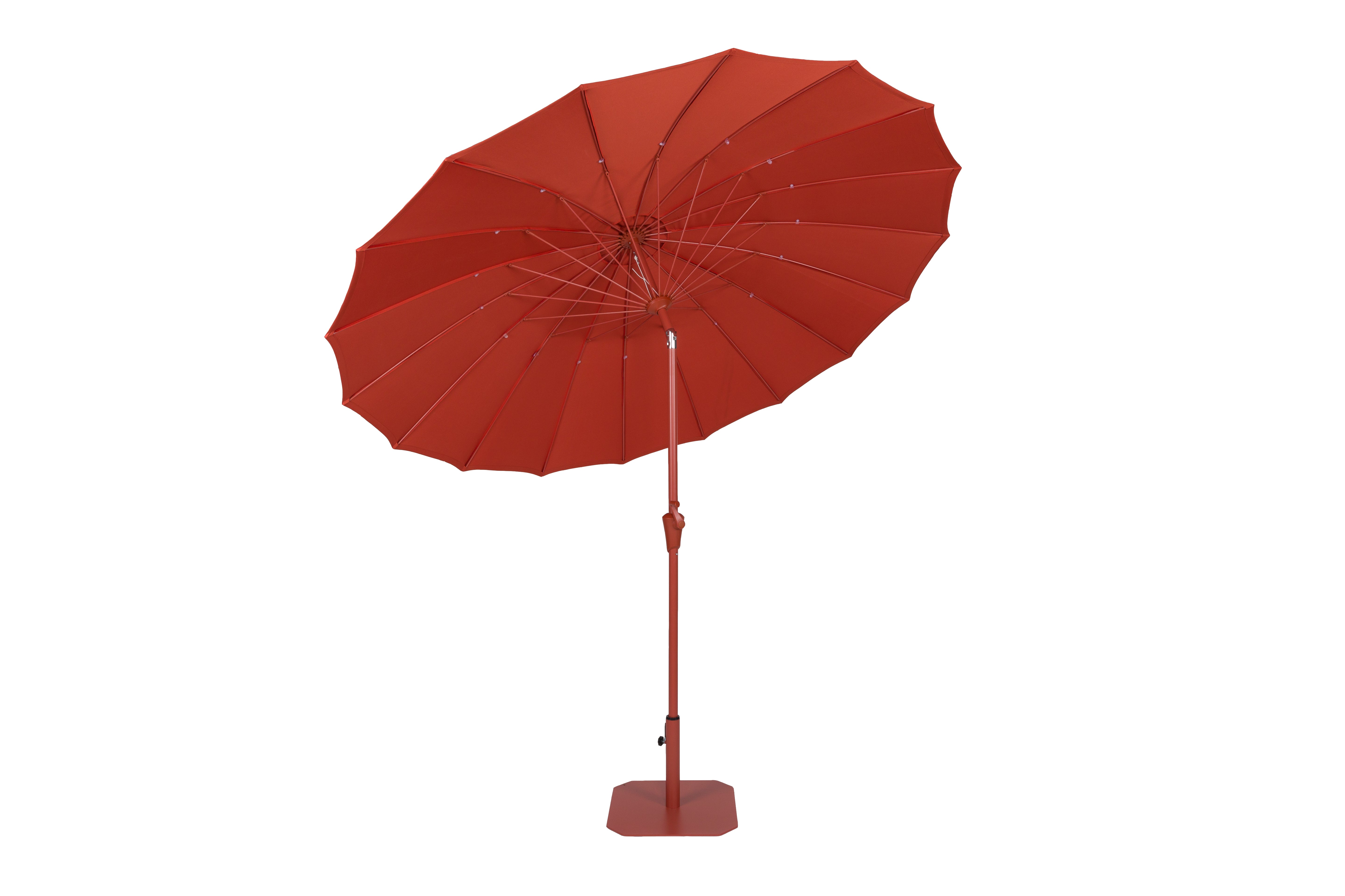 Sonnenschirm mit Fuß SUNSHINE rot