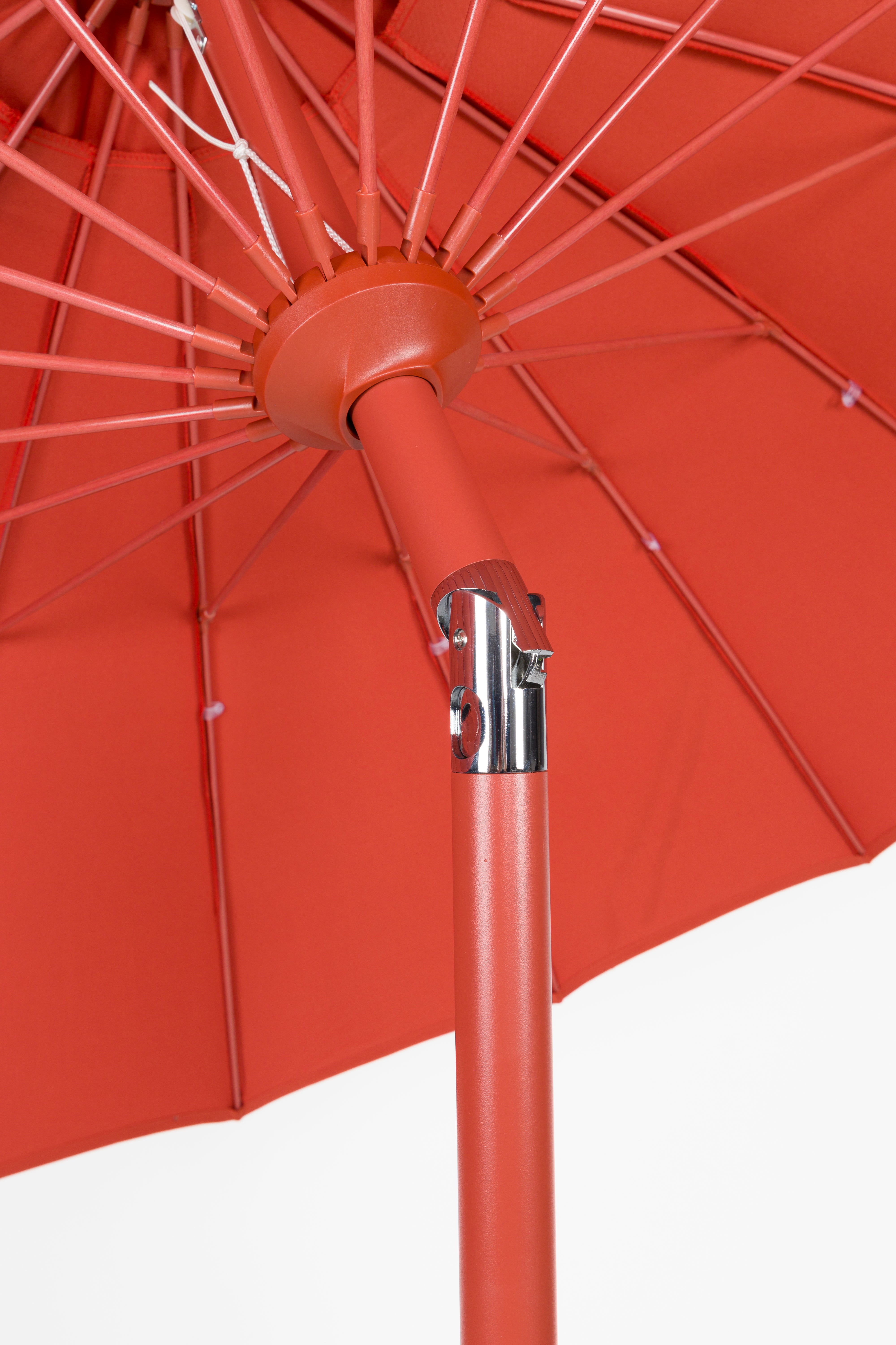 Sonnenschirm mit Fuß SUNSHINE rot