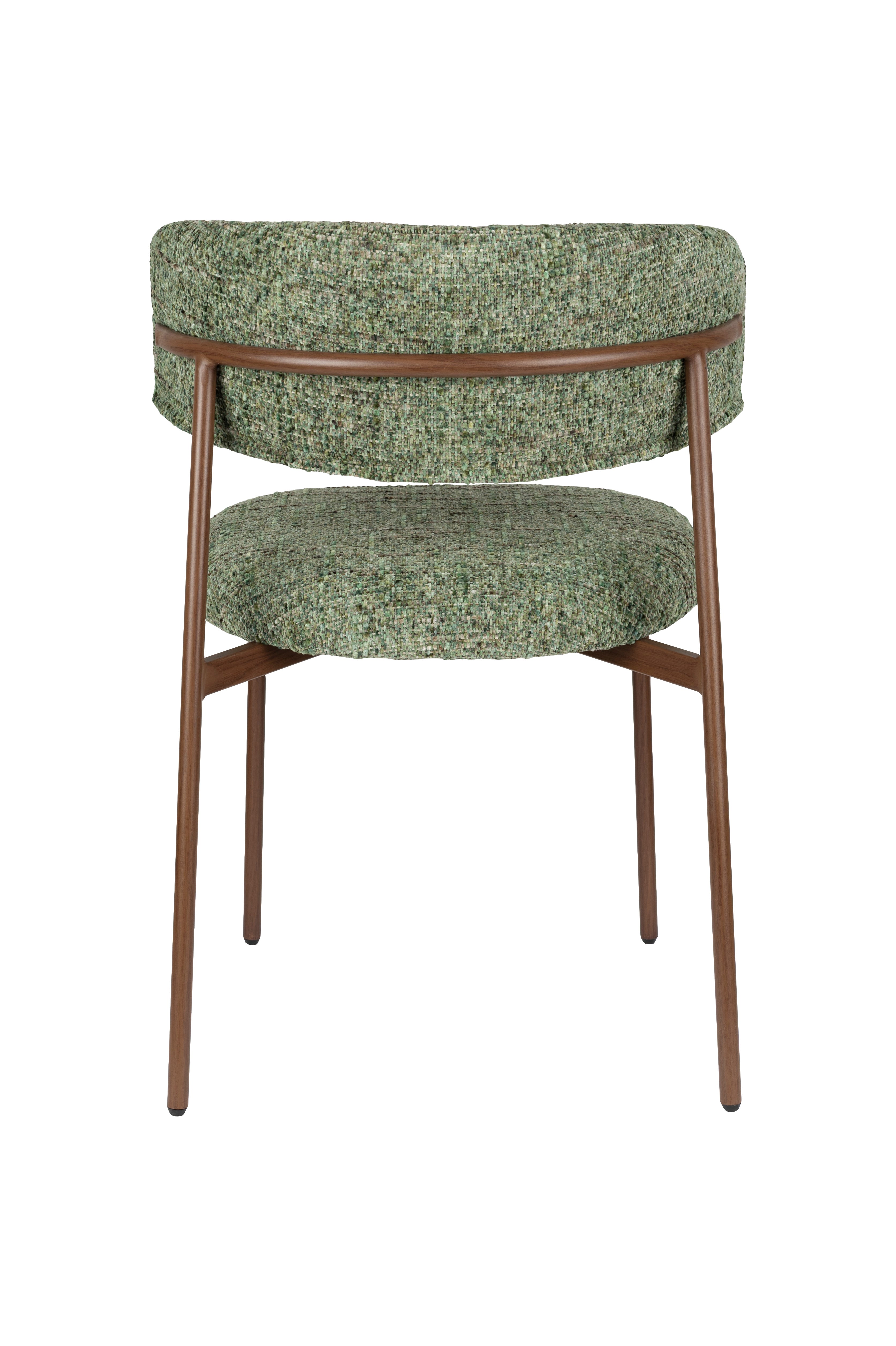 CLAES Chair Green with Brown Base