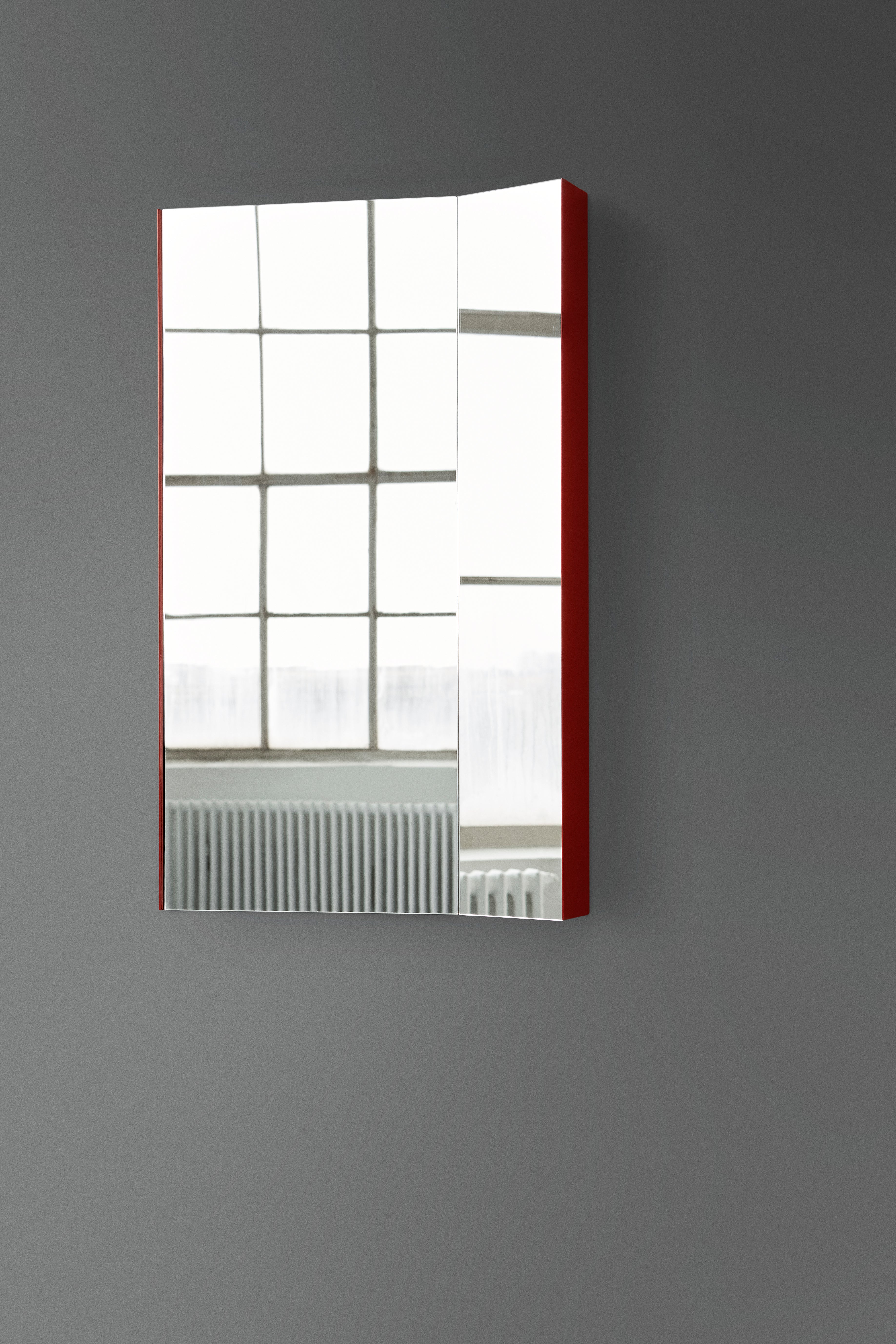 Wandspiegel MIMESIS rot