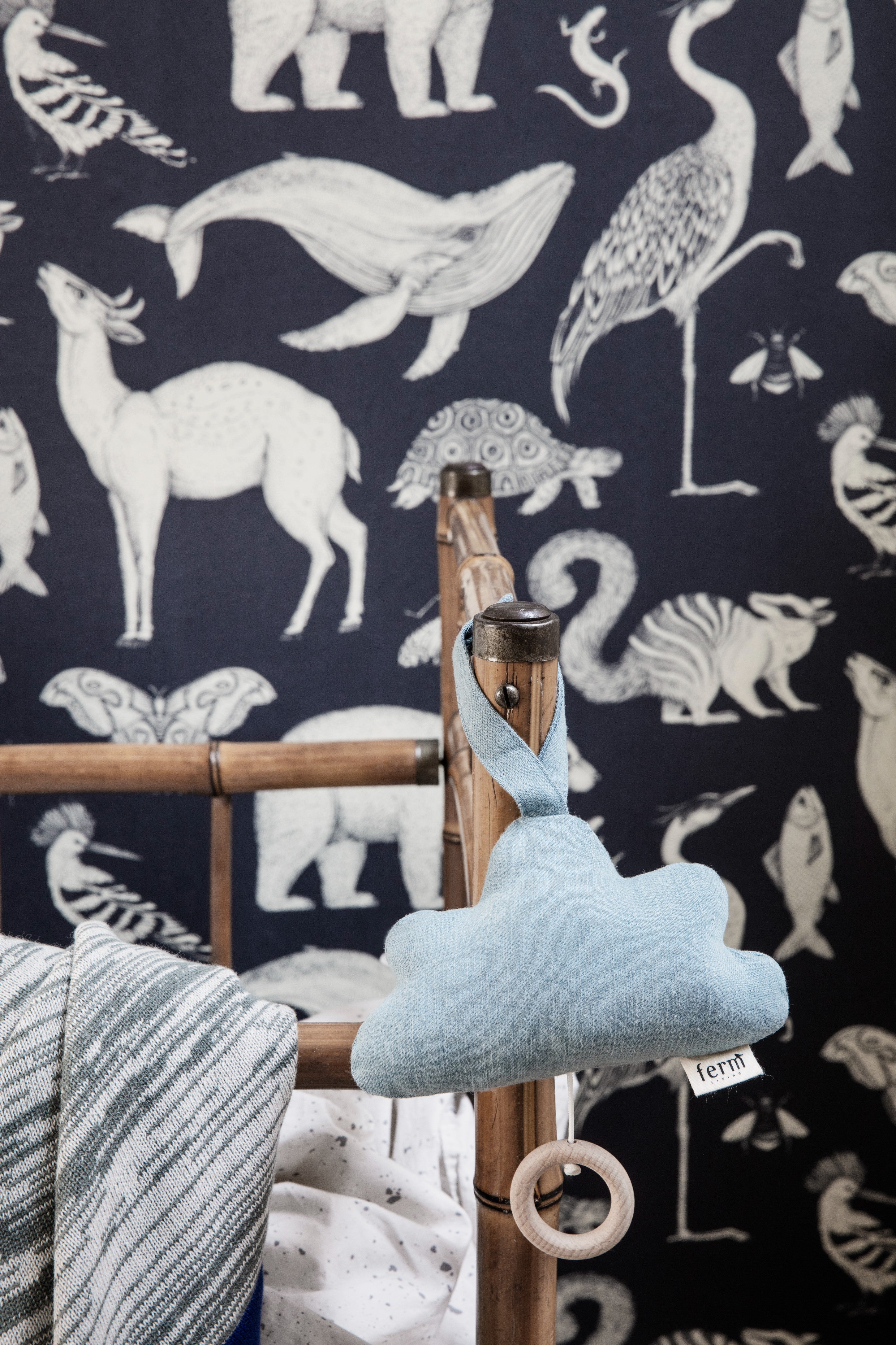 Wallpaper KATIE SCOTT - ANIMALS dark blue
