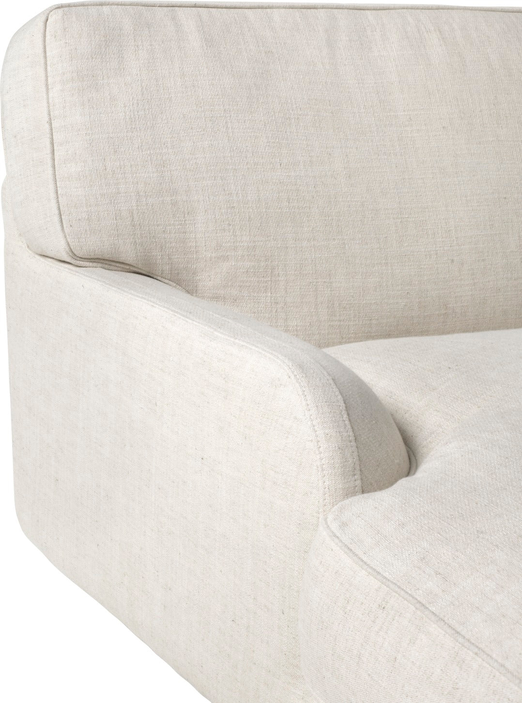 Sofa 2-sitzig FLANEUR gepolstert mit messingfarbenem Gestell
