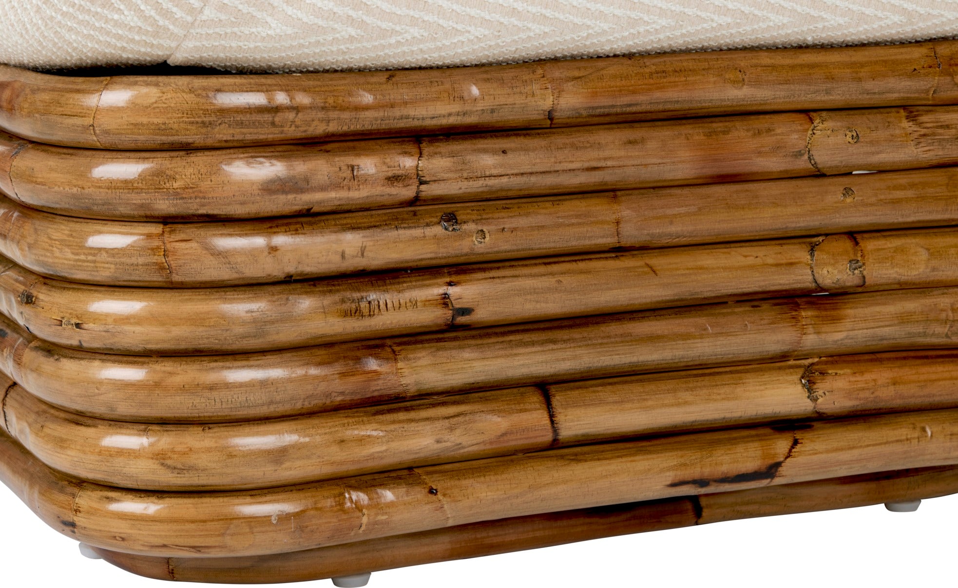 Sessel BOHEMIAN 72 gepolstert mit Rattanbasis