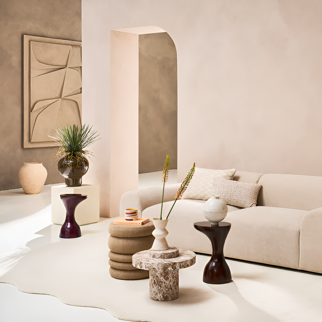 Elviro pillow light beige melange