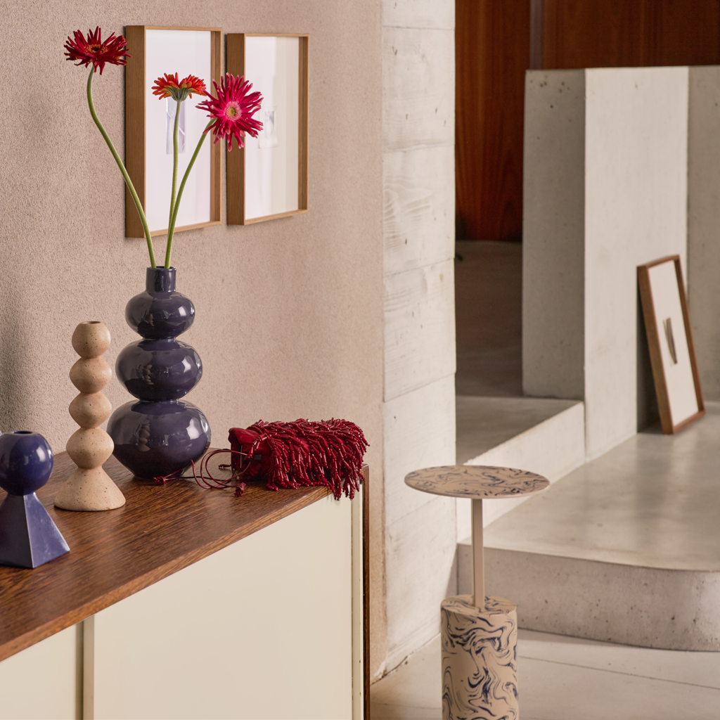 EMILY vase dark blue ceramic