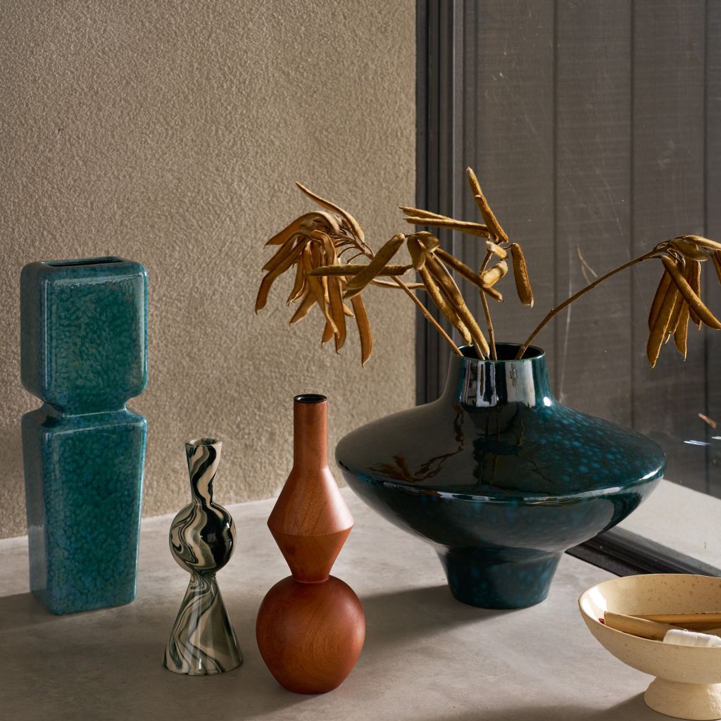 Ceramic vase MAYA petrol