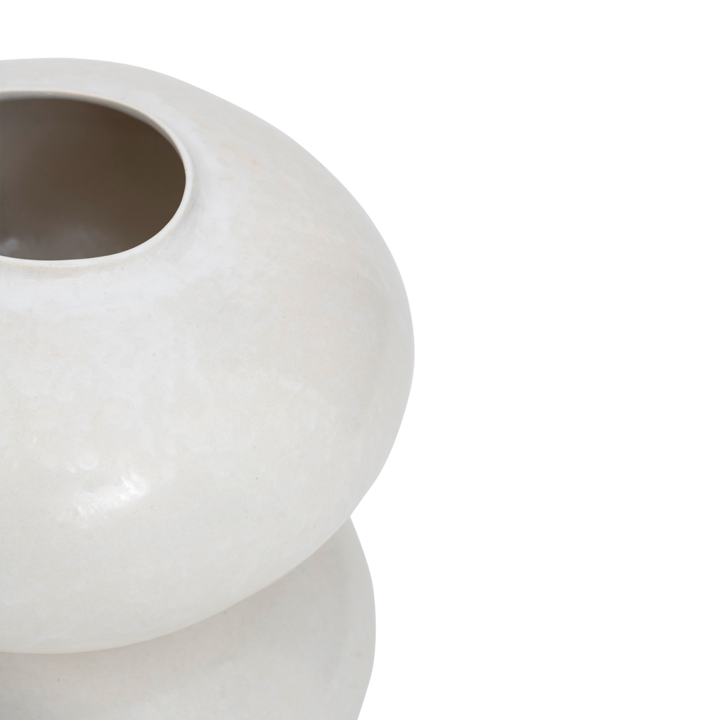Vase FOSS white ceramic