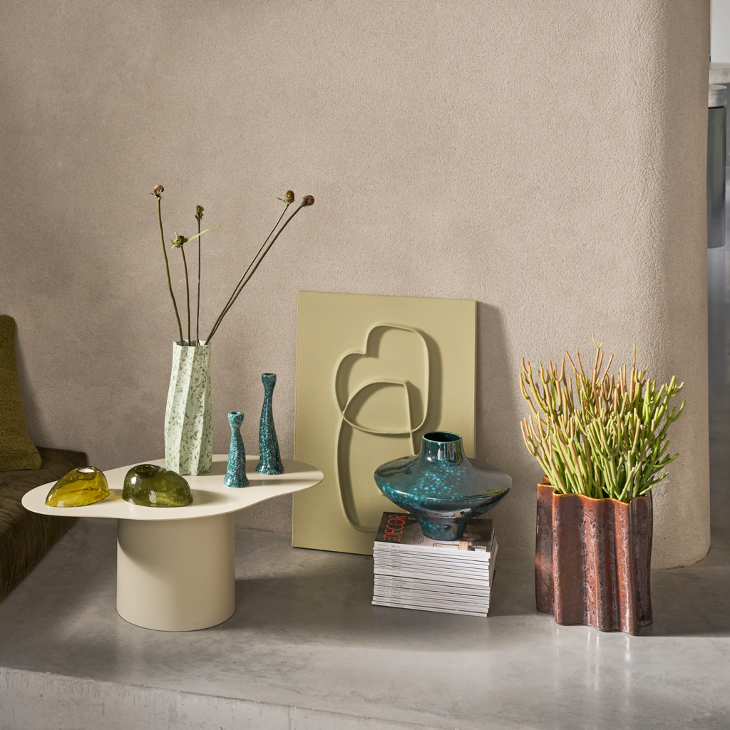 SPILLE vase green ceramic