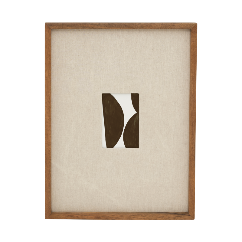 IDA Mango Wood Photo Frame with Linen