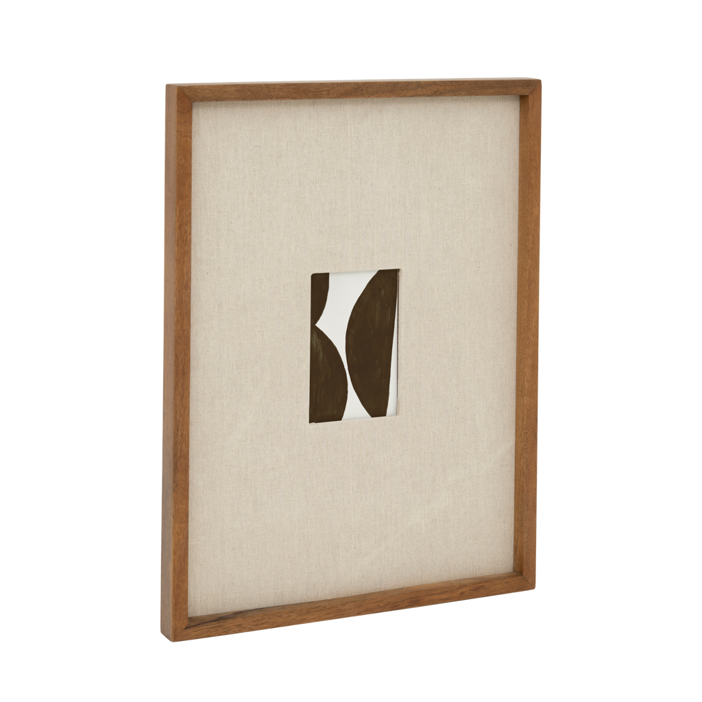 IDA Mango Wood Photo Frame with Linen