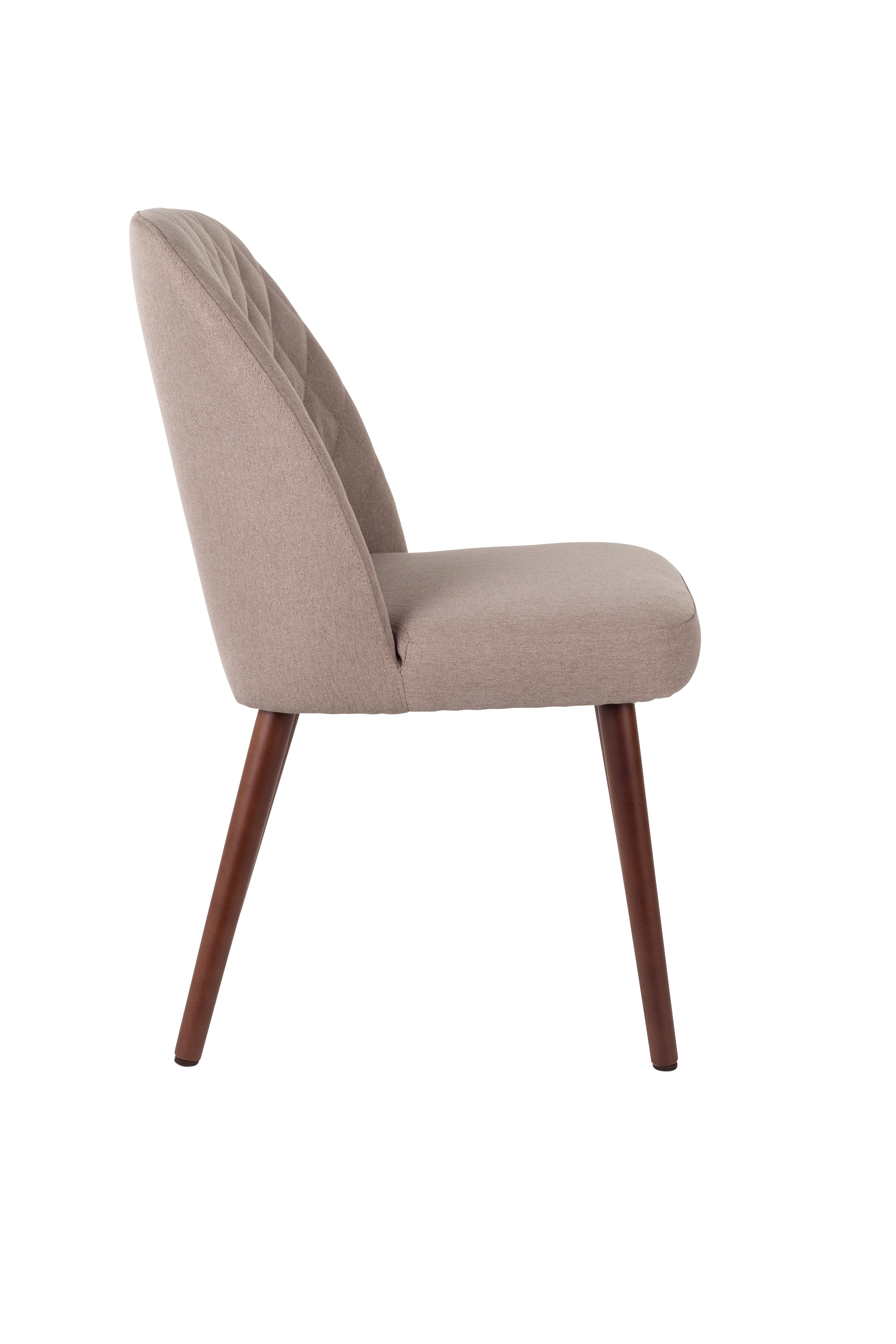 Conway beige chair with a wooden base