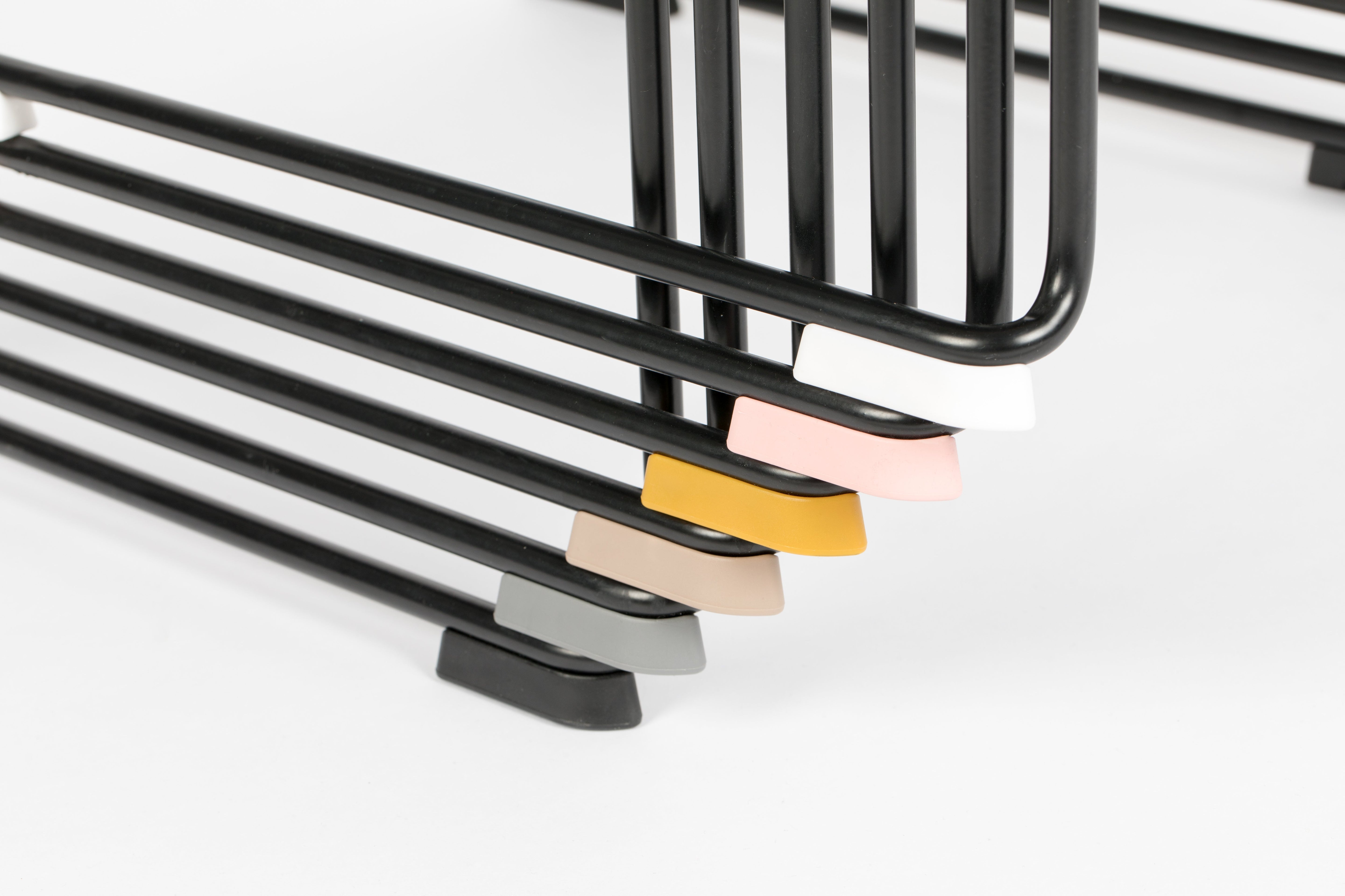 Stacks White chair with a black base