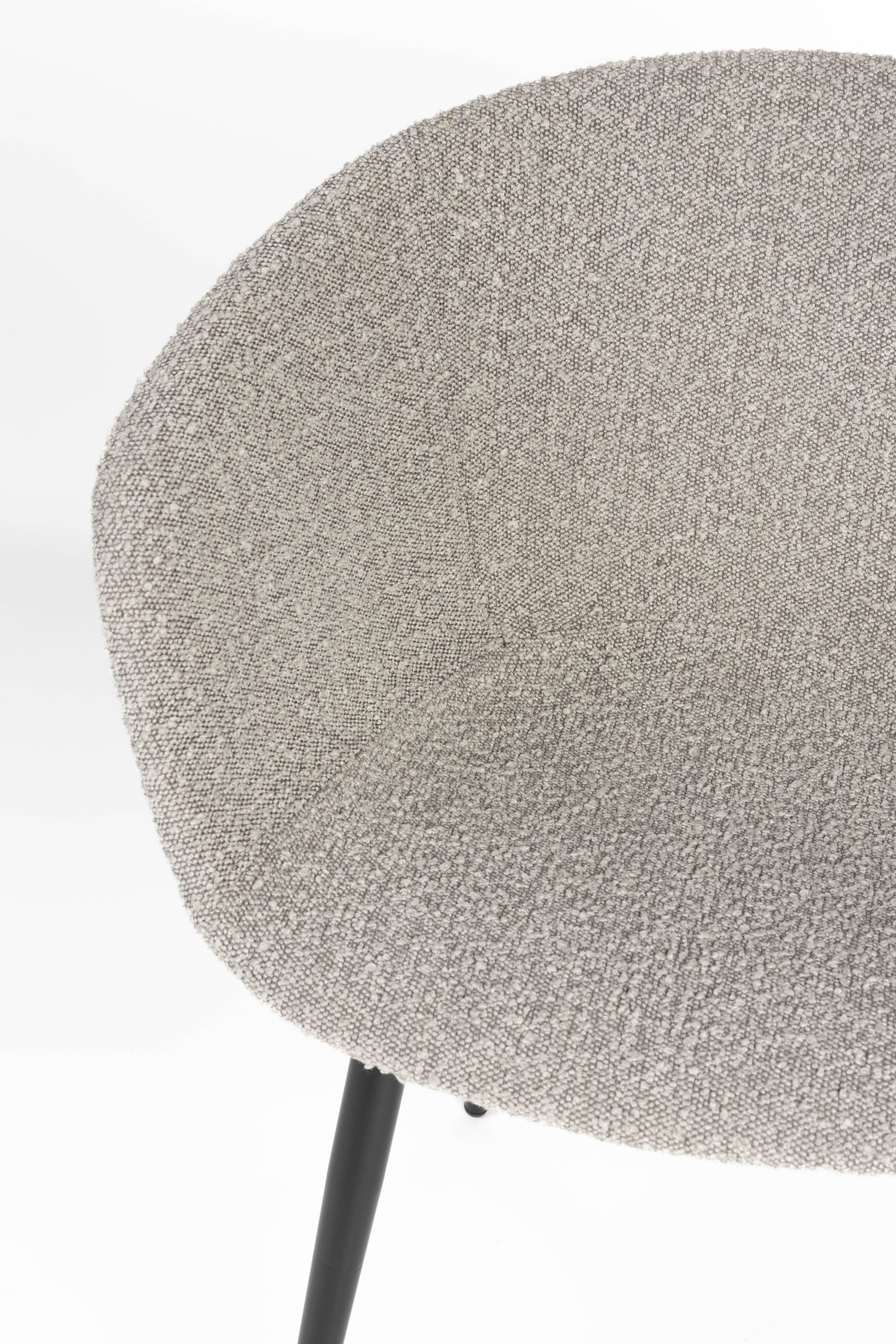 Charly chair gray with a black base