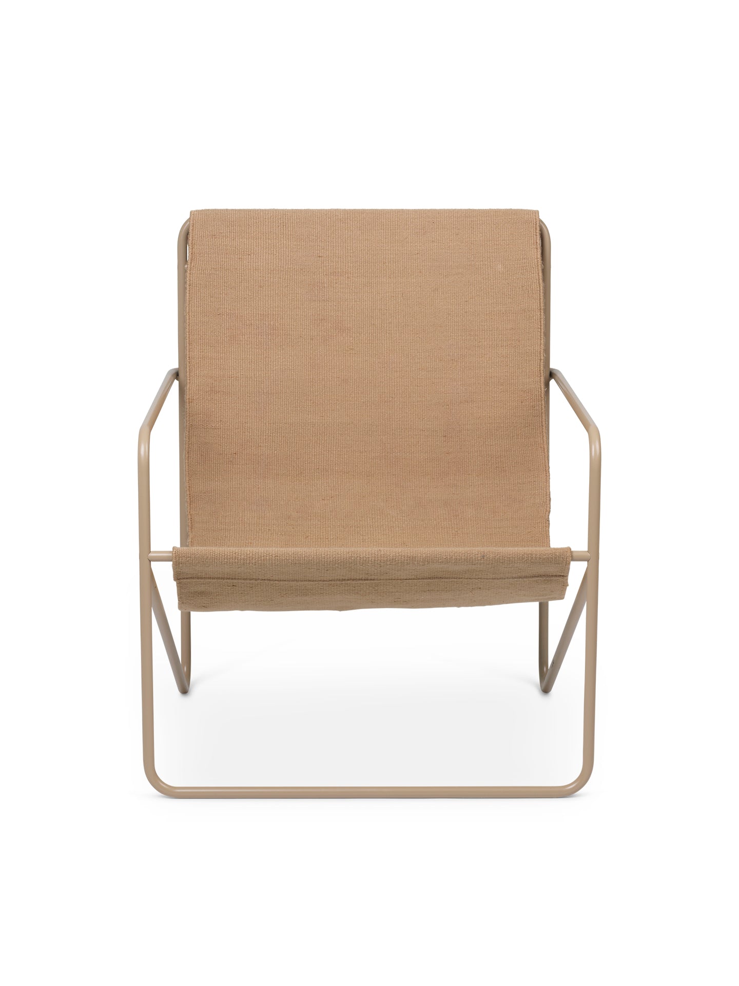 Desert Beige Garden Stuhl mit einer beige Basis