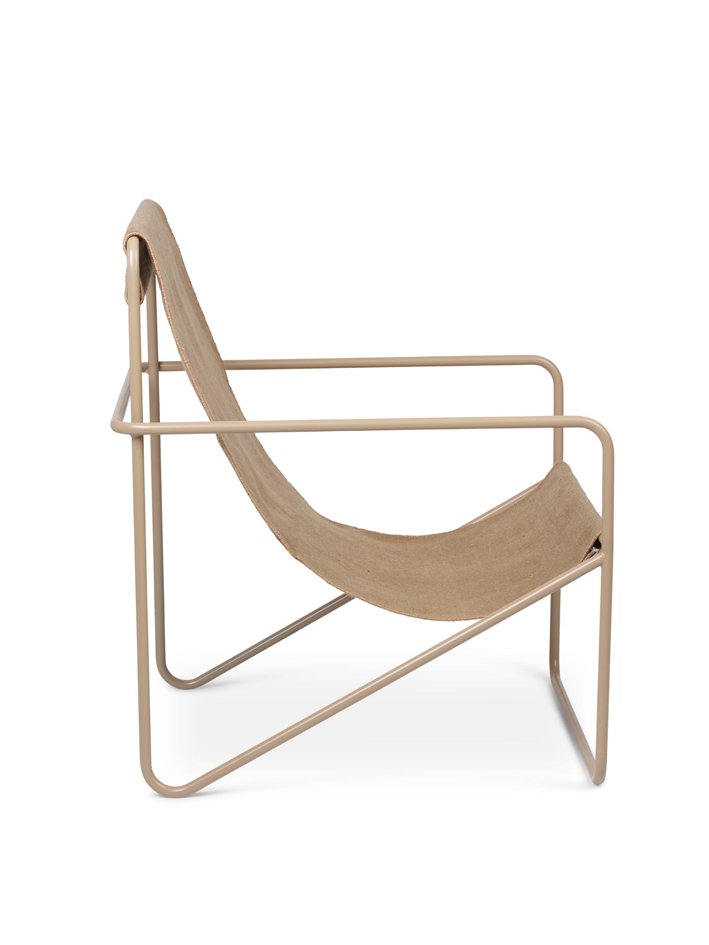 Desert Beige Garden Stuhl mit einer beige Basis