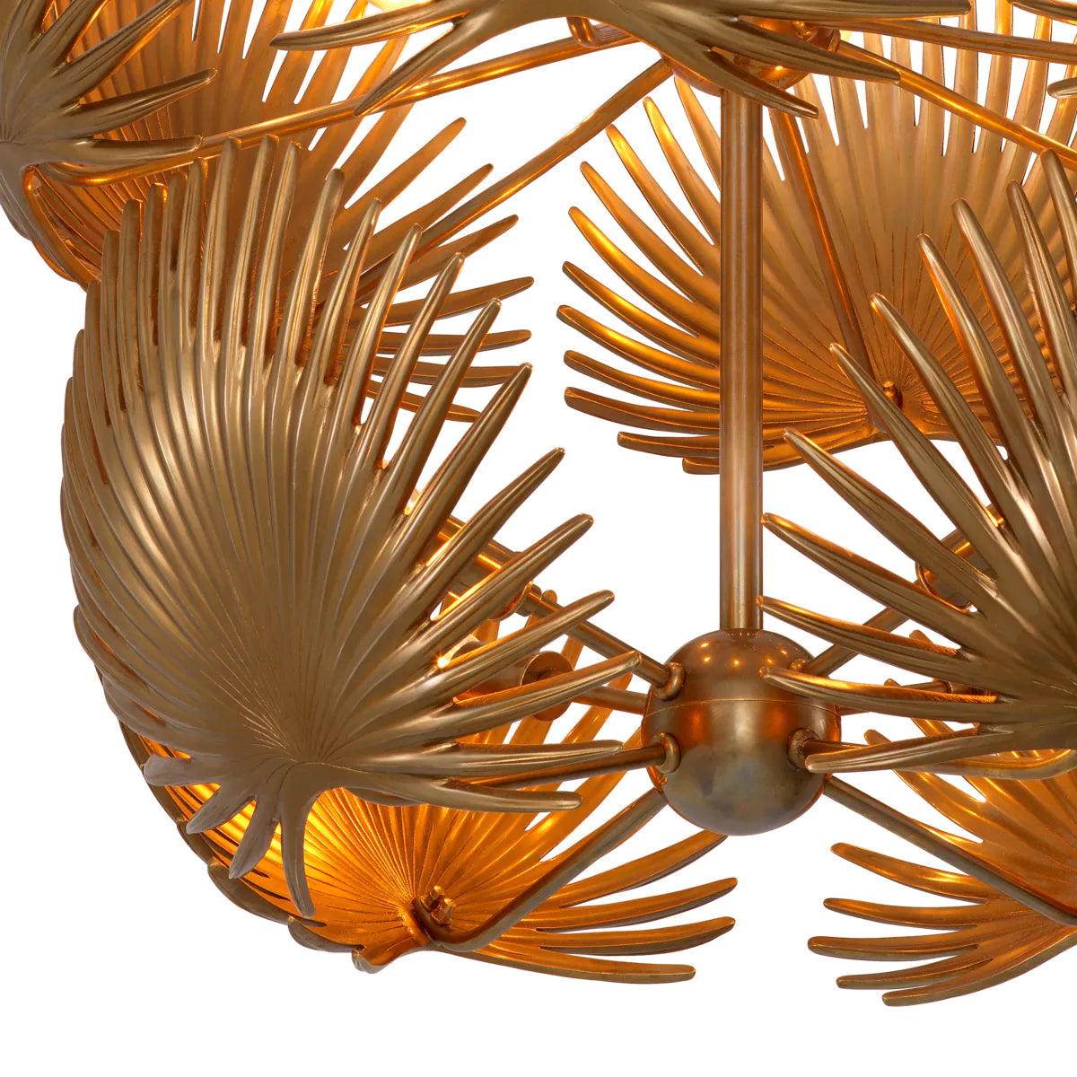 Ancient Golden Folige hanging lamp