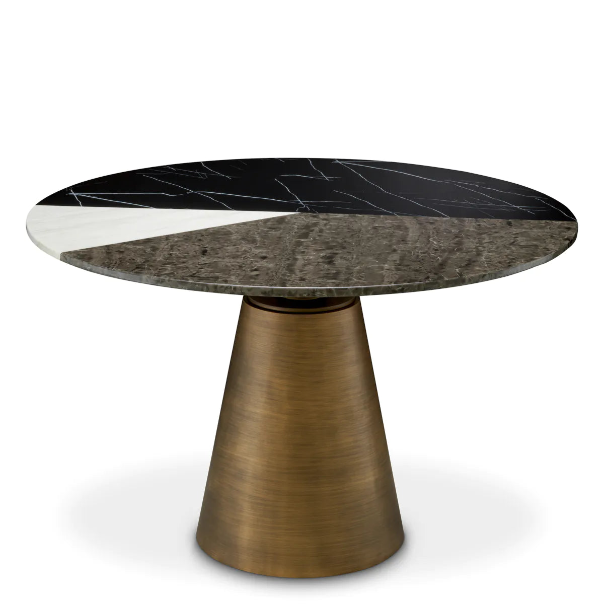 TRICOLORI Round Table Brushed Copper