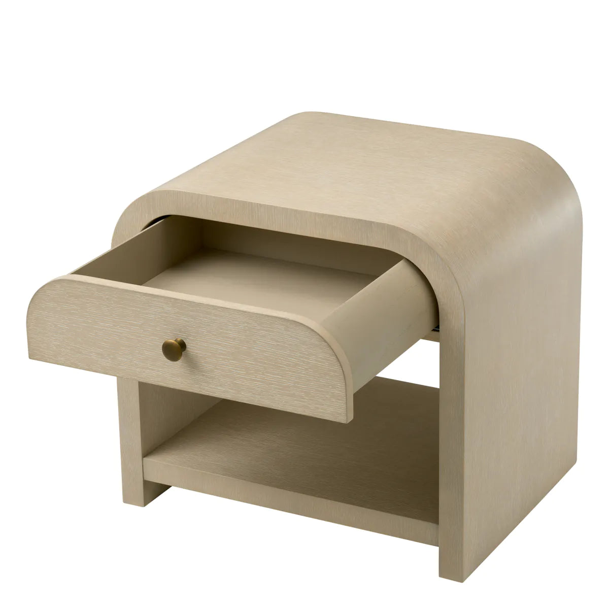 Rhodes night cabinet light oak veneer