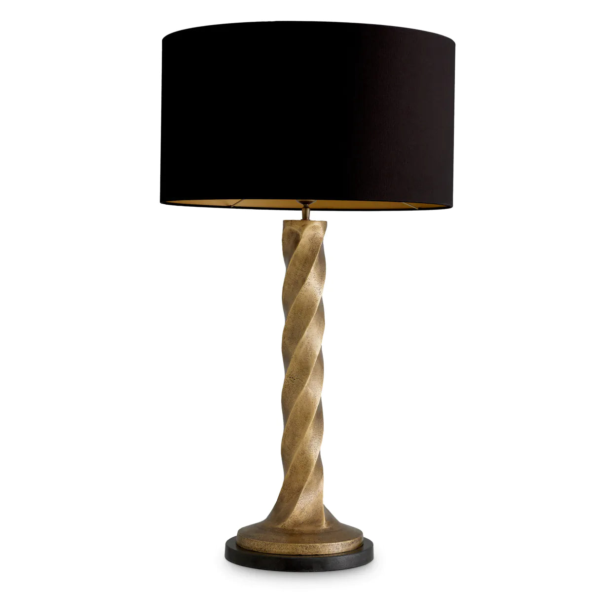 Tischlampe COSTANZA antikgold mit Granitbasis
