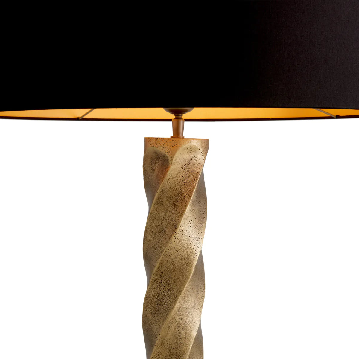 Tischlampe COSTANZA antikgold mit Granitbasis