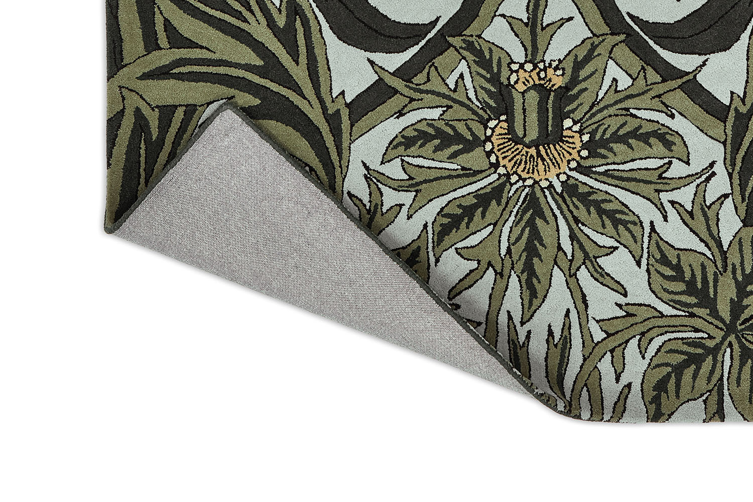Carpet Morew - Bluebell Leafy Arbour Green