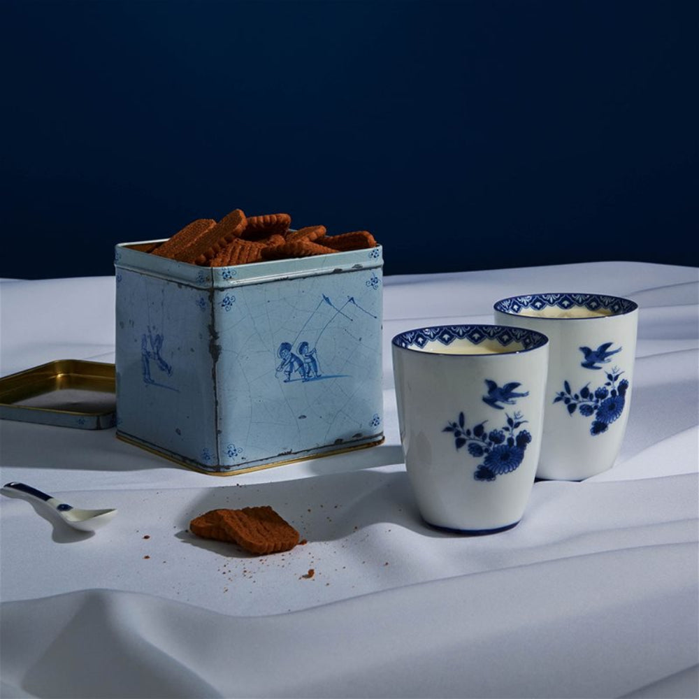 DELFTWARE White and Blue Mug Set