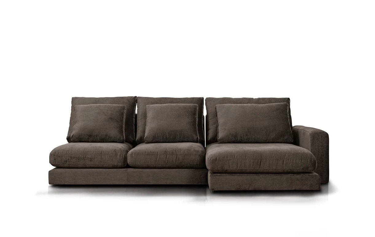 Right-facing modular corner sofa NOOR customizable
