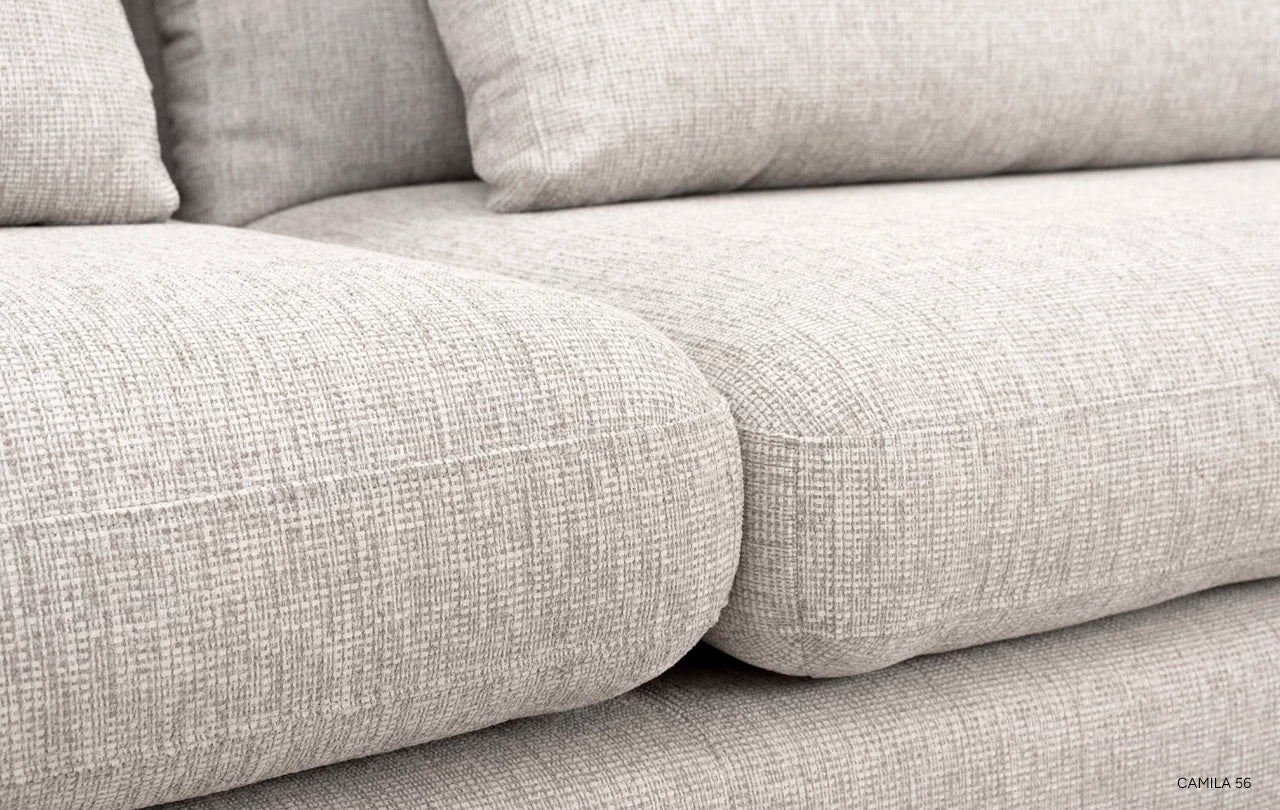 Left-sided modular corner sofa NOOR customizable