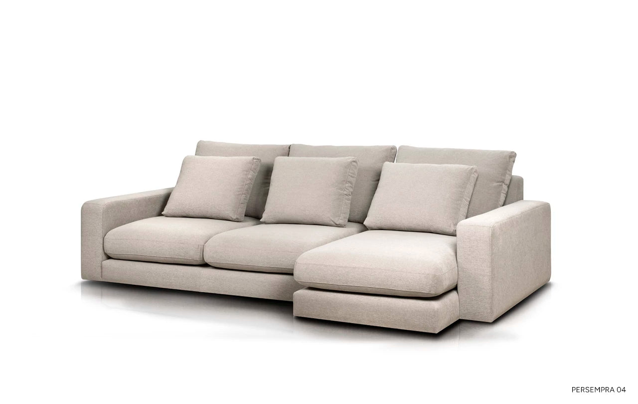 Right-facing modular corner sofa NOOR customizable