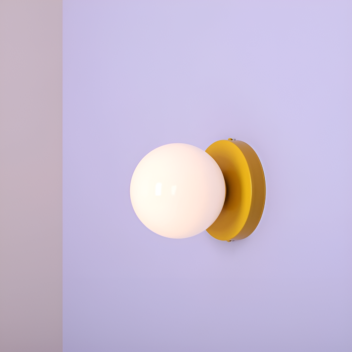 Wandleuchte BALL DUO senf