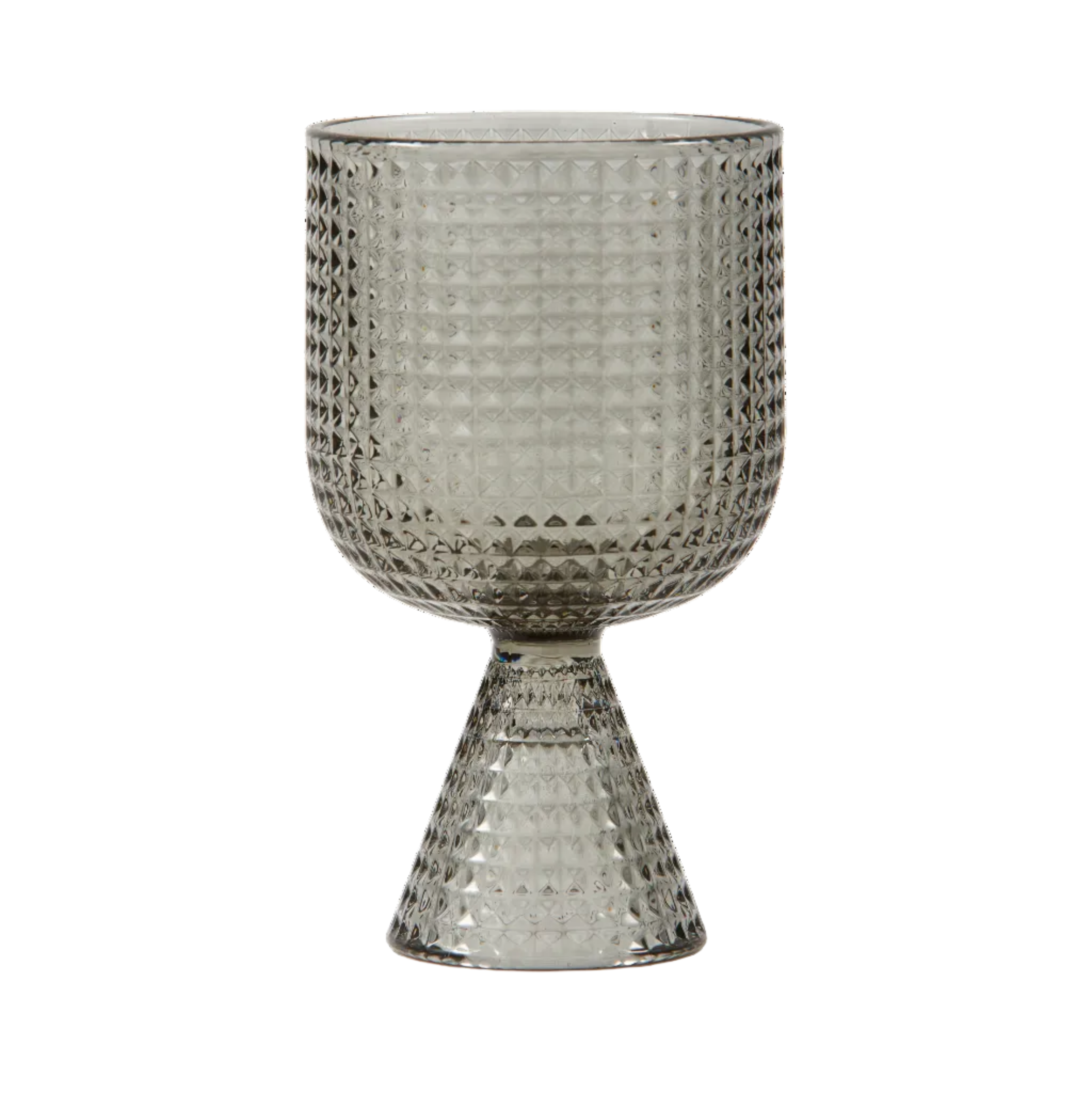 ROOFTOP Gray Glass Wine Glass Set