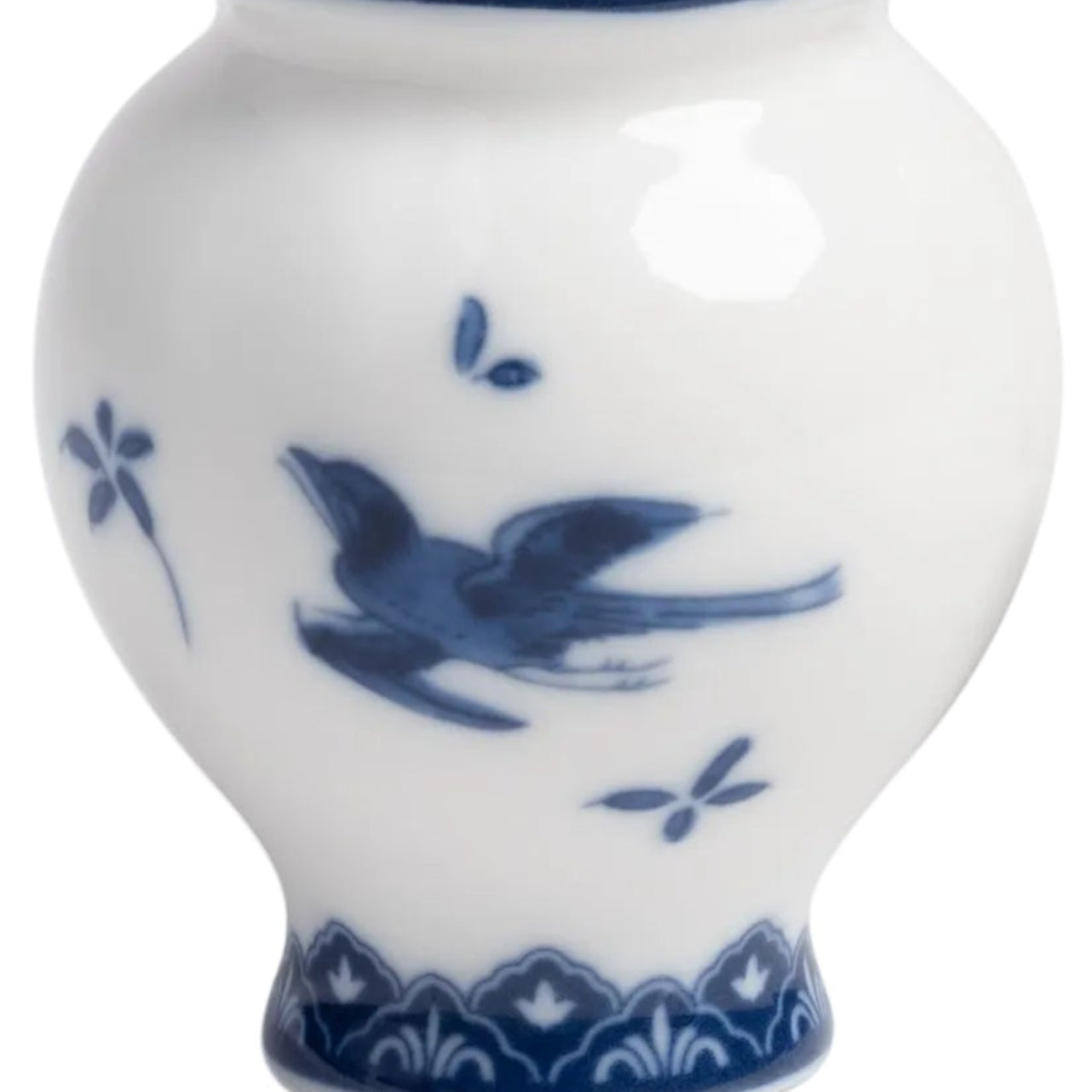 Salt and Pepper Shaker DELFTWARE white with blue