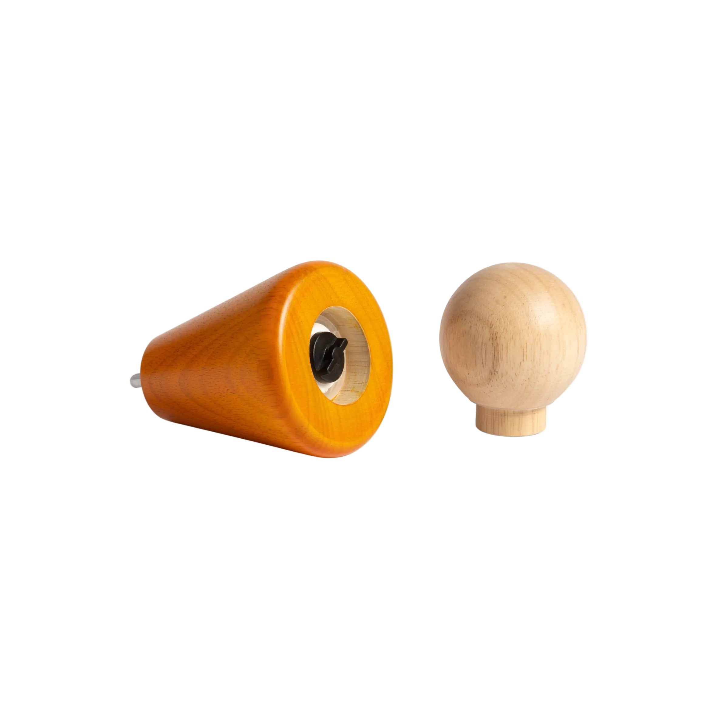 HALMA SMALL Orange Spice Grinder with Beige