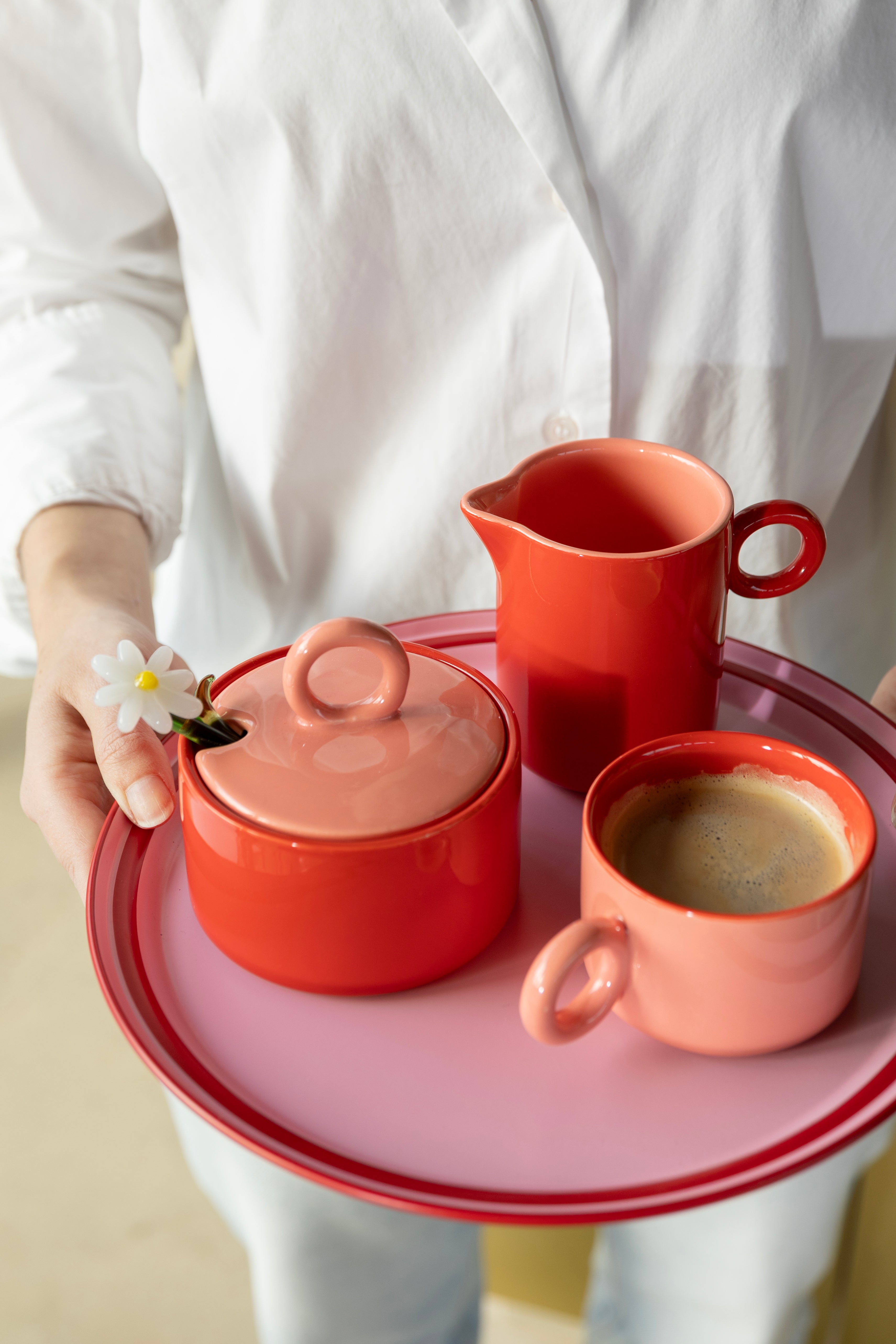 CHIQUITO Cup Set Red Porcelain