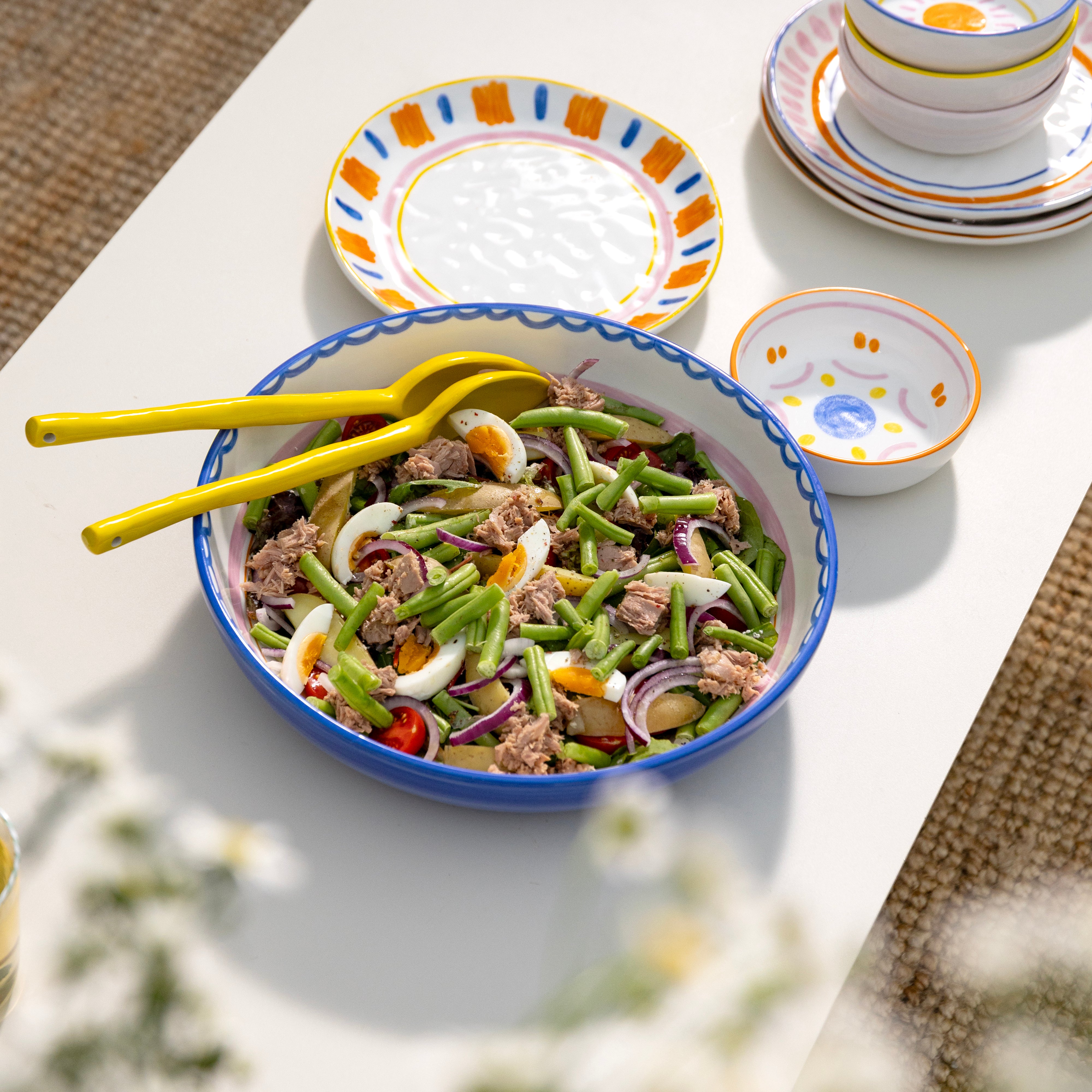 BOAVISTA UNI Yellow Salad Cutlery